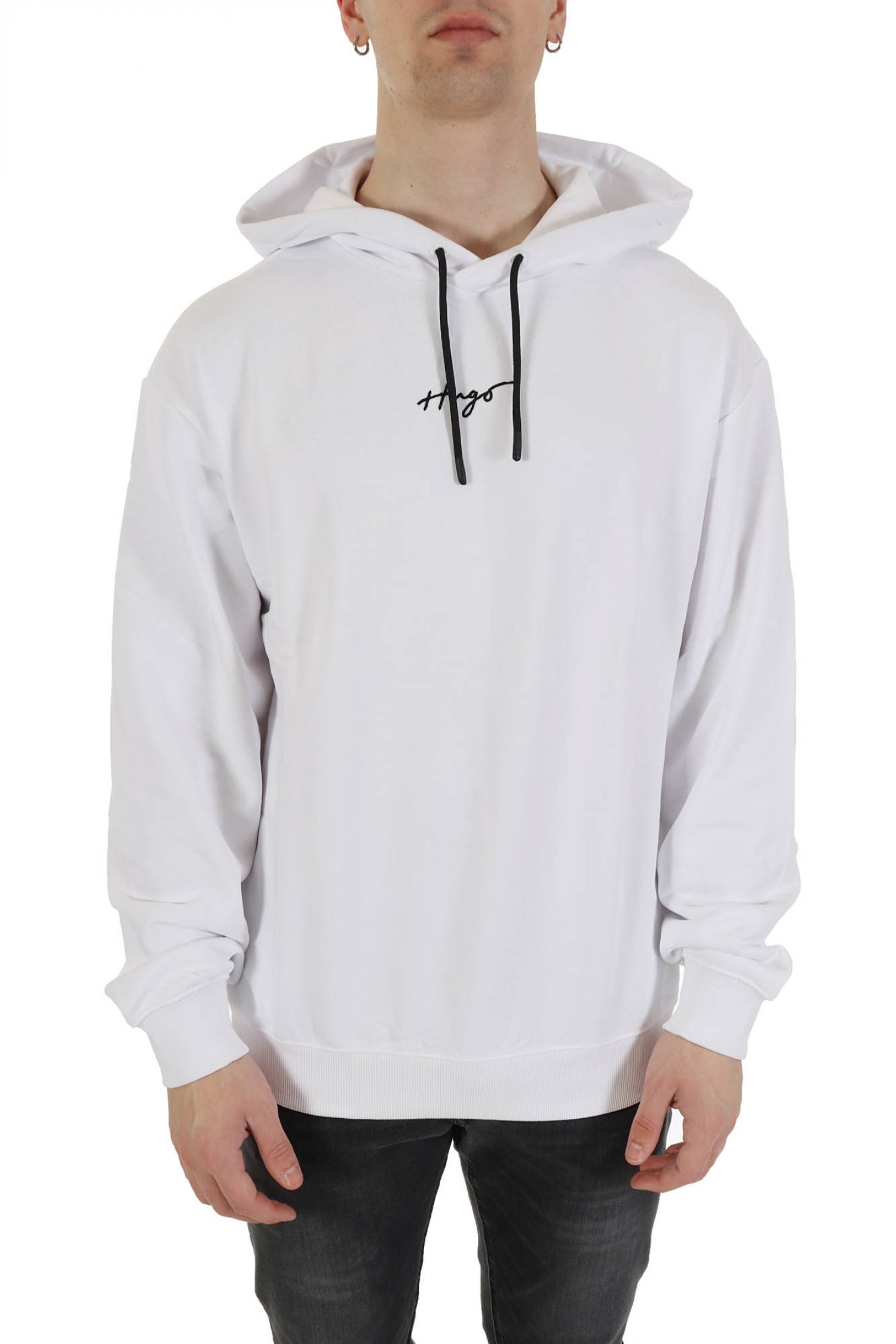 HUGO ΦΟΥΤΕΡ HOODIE DELEGRE ΛΕΥΚΟ