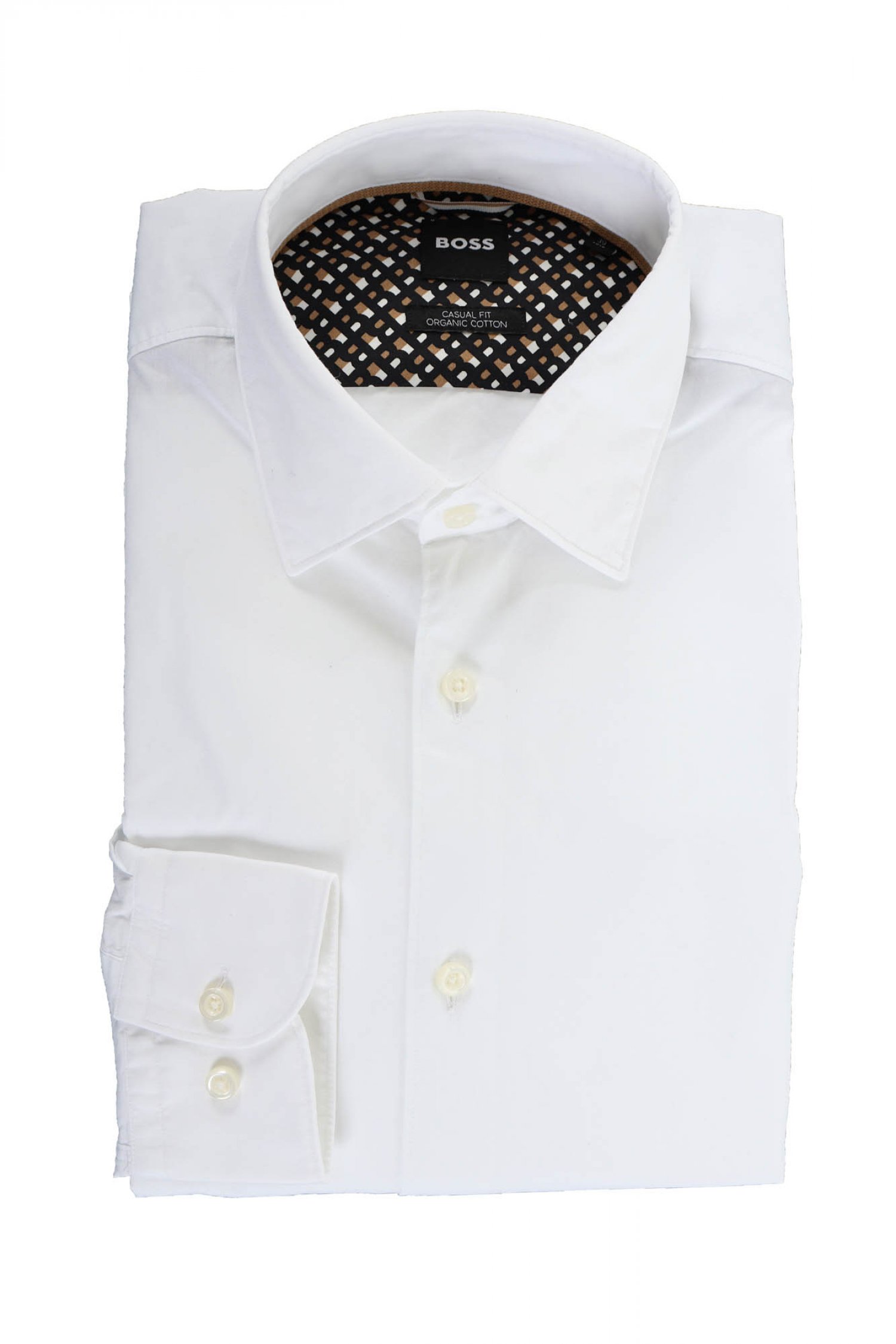 BOSS ΠΟΥΚΑΜΙΣΟ CASUAL FIT C-HAL-KENT-C4-232 ΛΕΥΚΟ