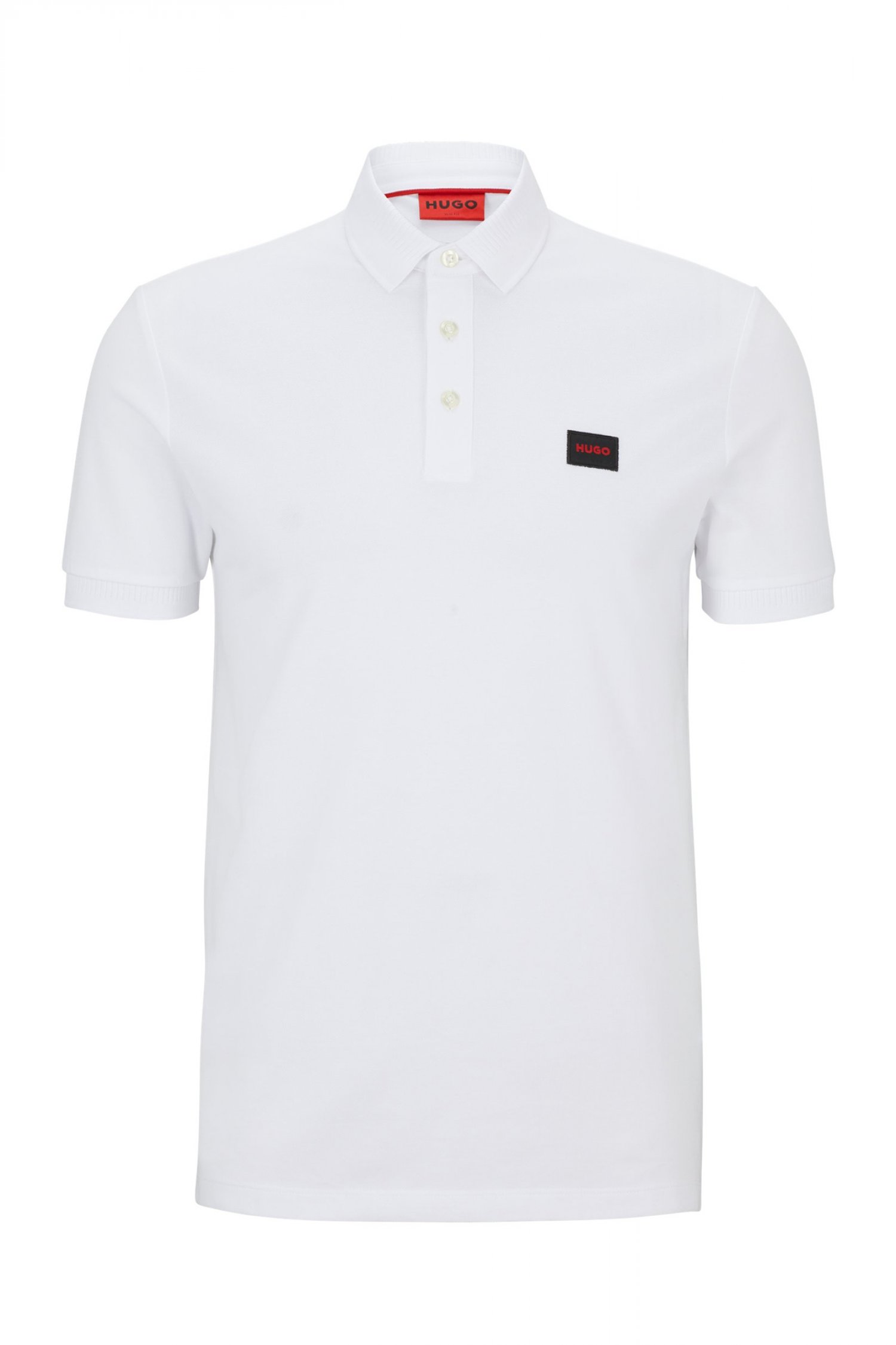 HUGO HUGO POLO SLIM FIT DERESO232 ΛΕΥΚΟ