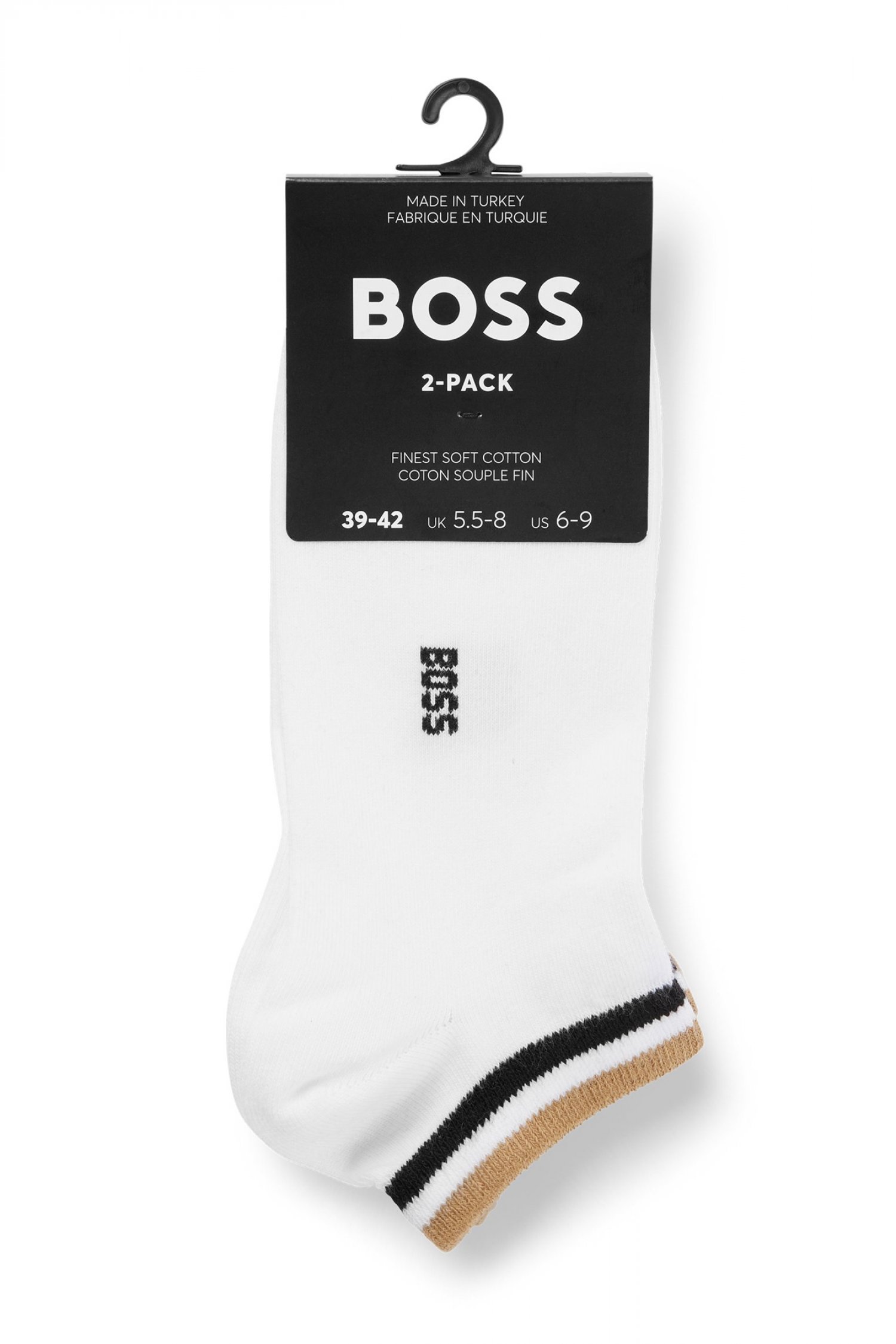 BOSS ΚΑΛΤΣΑΚΙΑ 2PACK AS UNISTRIPE CC ΛΕΥΚΟ