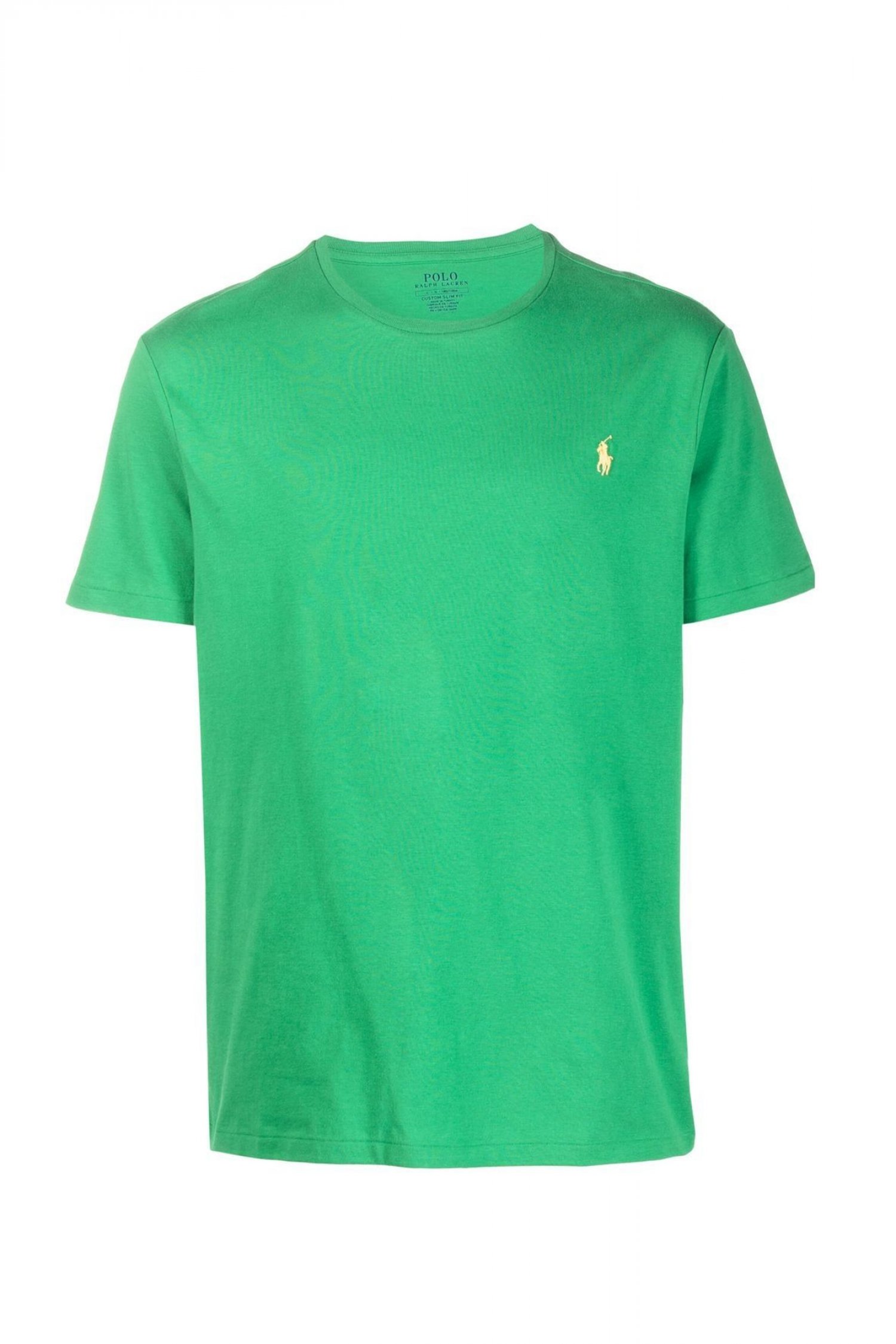 RALPH LAUREN T-SHIRT CUSTOM SLIM FIT ΑΝΟΙΧΤΟ ΠΡΑΣΙΝΟ