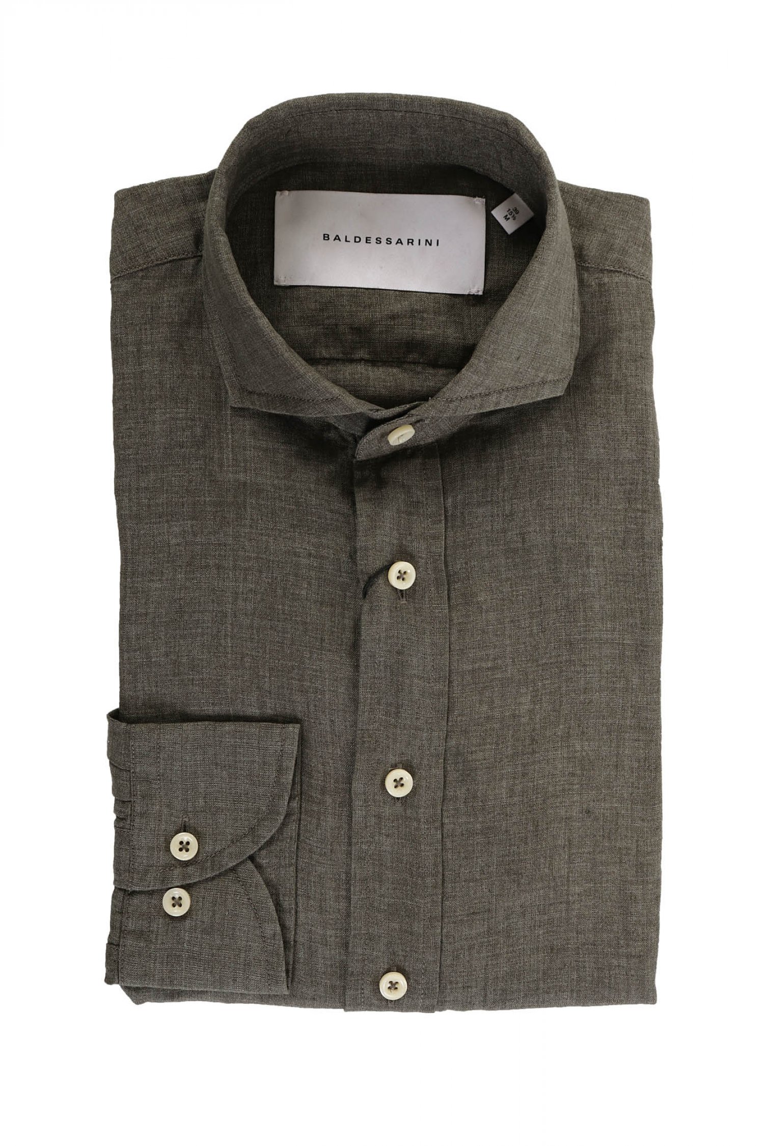 BALDESSARINI ΠΟΥΚΑΜΙΣΟ ΛΙΝΟ ΧΑΚΙ-ΓΚΡΙ