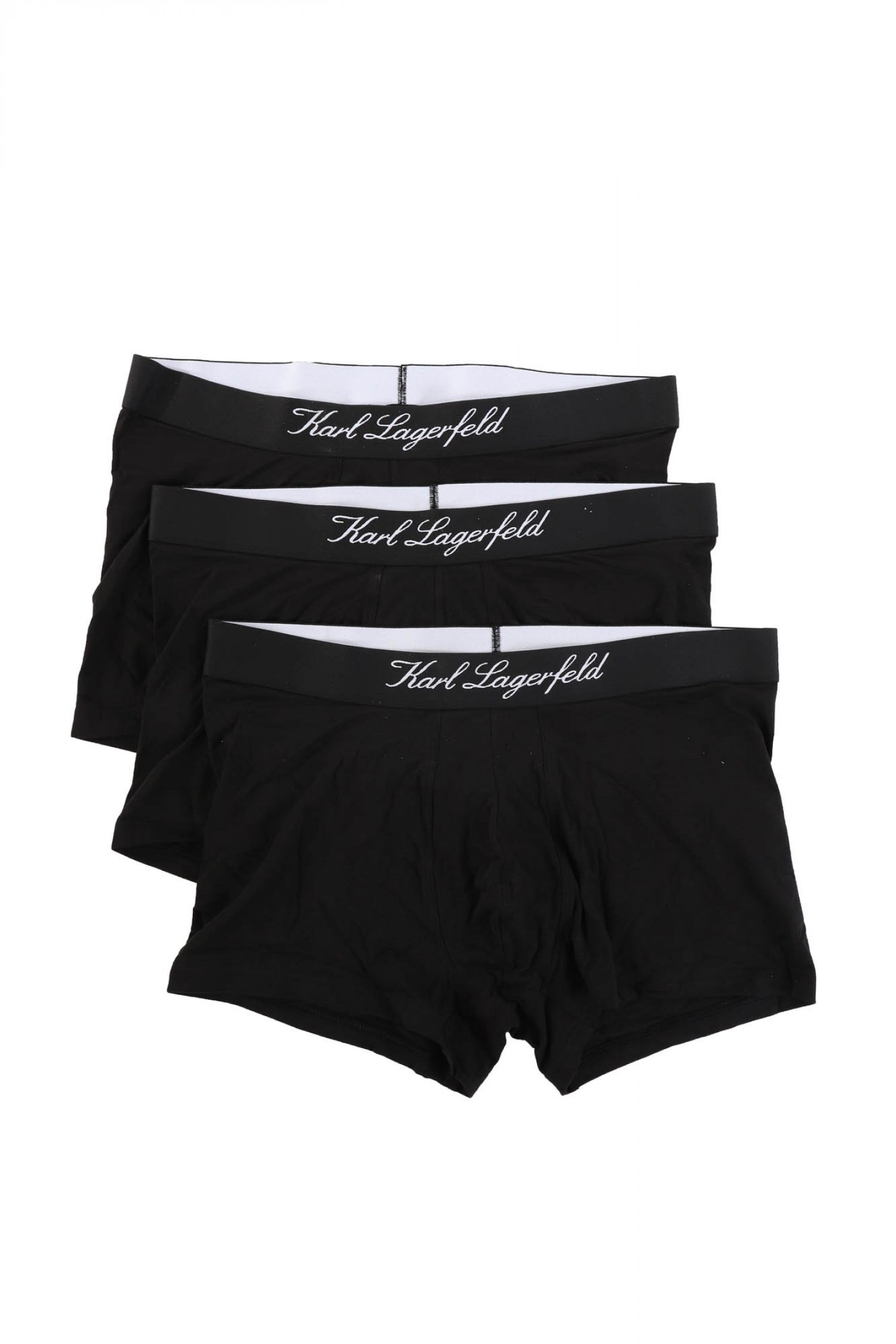 KARL LAGERFELD ΕΣΩΡΟΥΧΑ 3PACK IKONIK TRUNK LOGO ΜΑΥΡΟ