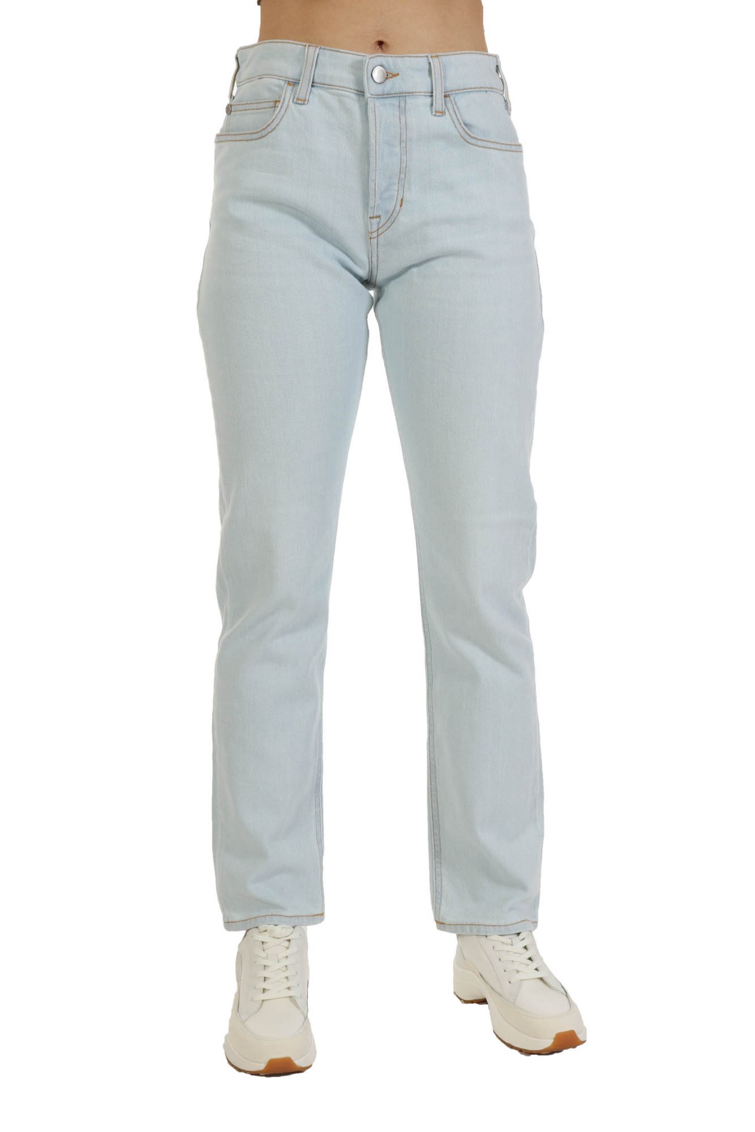 EMPORIO ARMANI ΠΑΝΤΕΛΟΝΙ JEANS WOMAN J60 REGULAR FIT ΓΑΛΑΖΙΟ