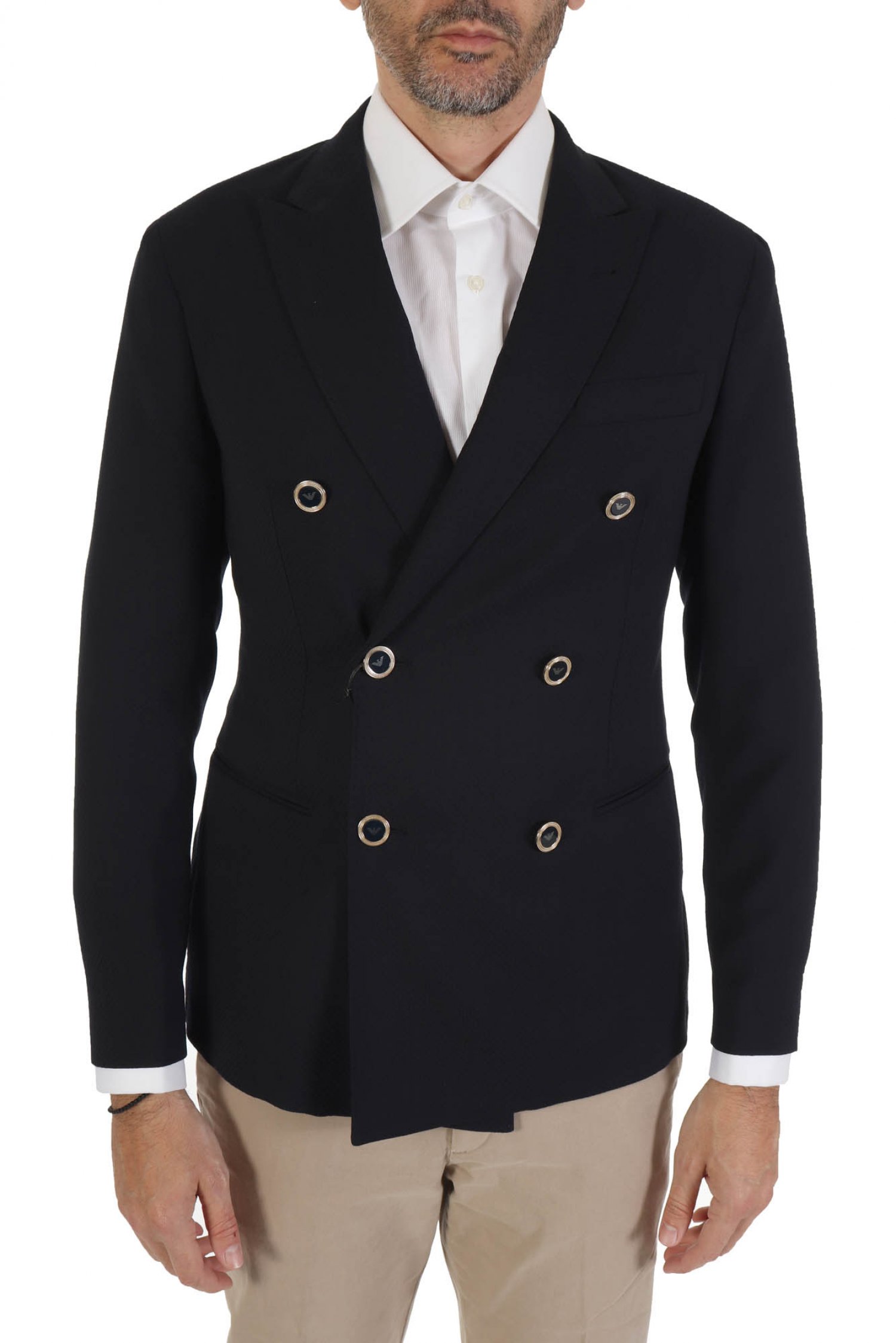 EMPORIO ARMANI ΣΑΚΑΚΙ BLAZER ΑΦΟΔΡΟ CITY LINE ΜΠΛΕ