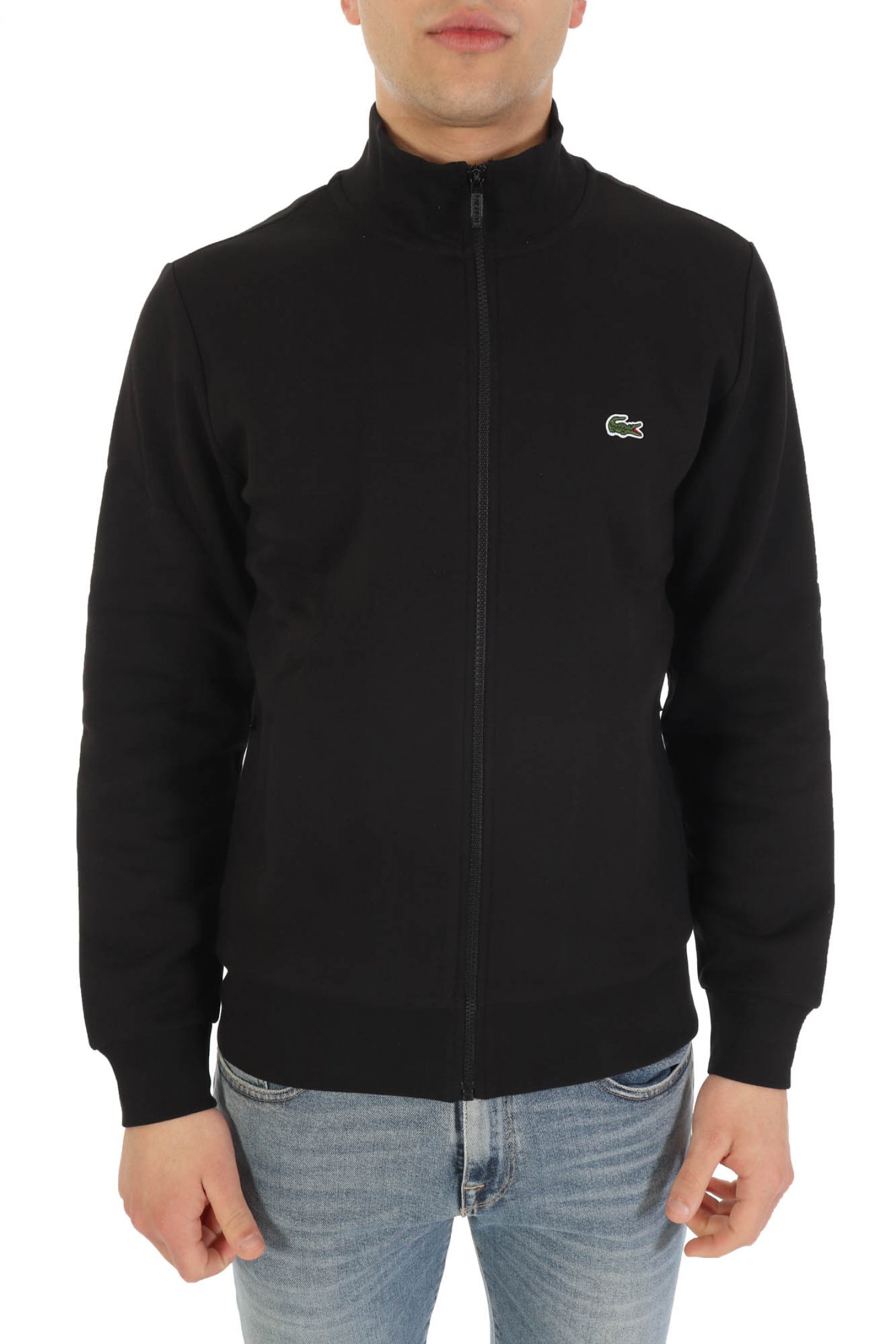 LACOSTE ΦΟΥΤΕΡ FULLZIP LOGO ΜΑΥΡΟ