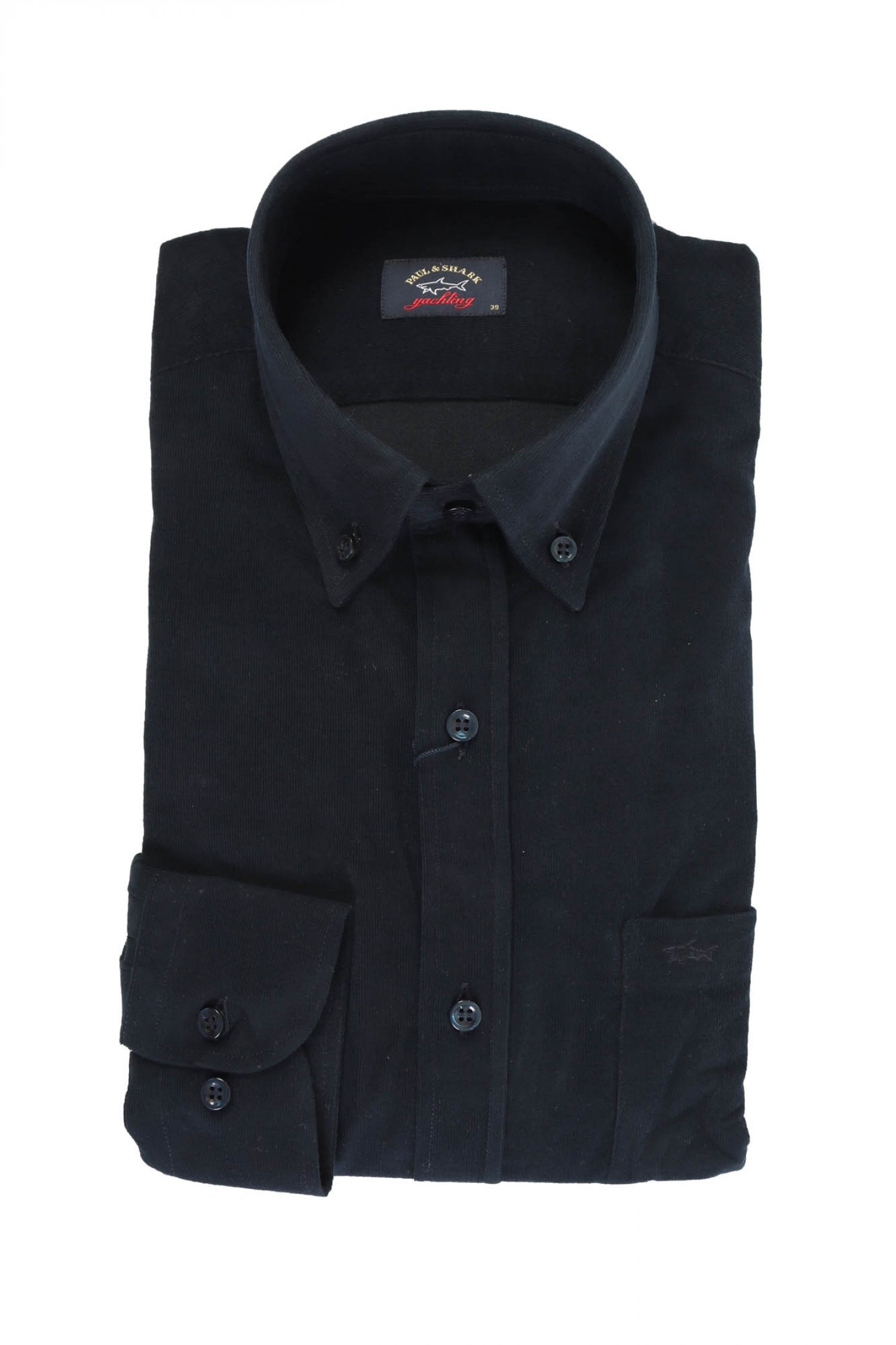 PAUL&SHARK ΠΟΥΚΑΜΙΣΟ ΚΟΤΛΕ BUTTON DOWN J FIT VELVET ΜΠΛΕ