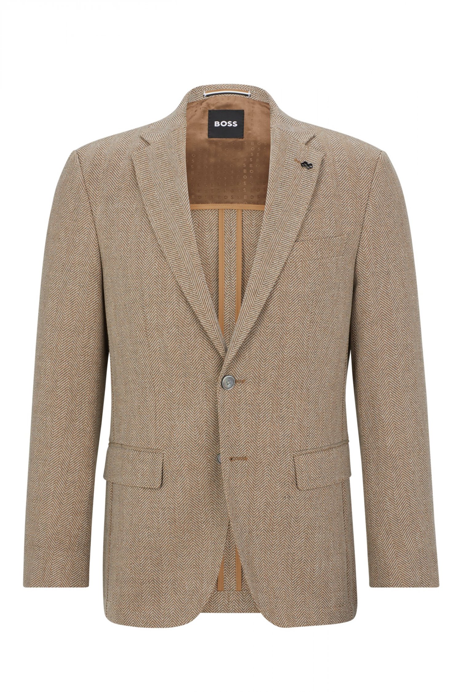 BOSS ΣΑΚΑΚΙ ΨΑΡΟΚΟΚΚΑΛΟ ΑΦΟΔΡΟ SLIM FIT H-HUTSON-ELBOW-233 ΜΠΕΖ