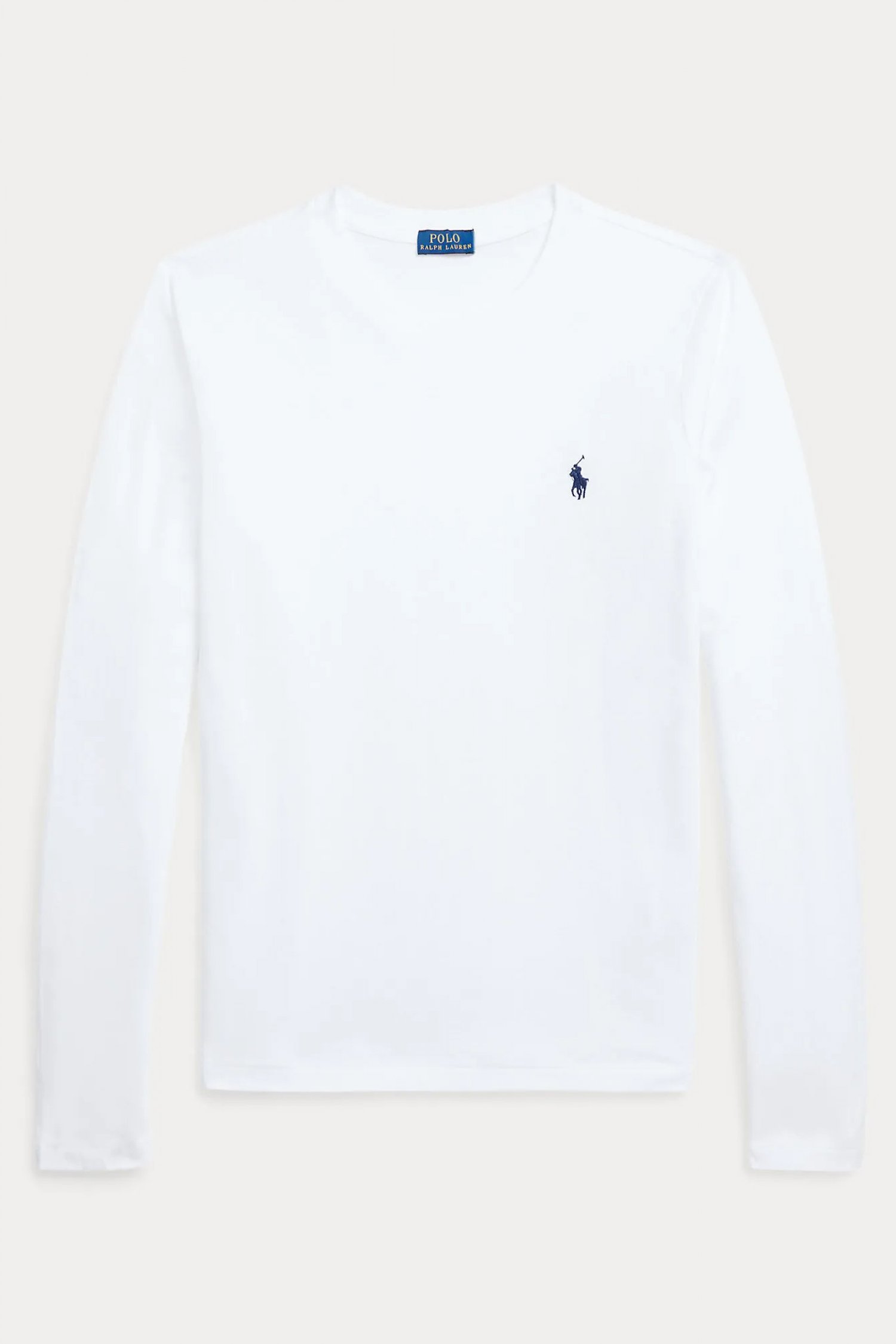 RALPH LAUREN T-SHIRT LSL BSR ΛΕΥΚΟ