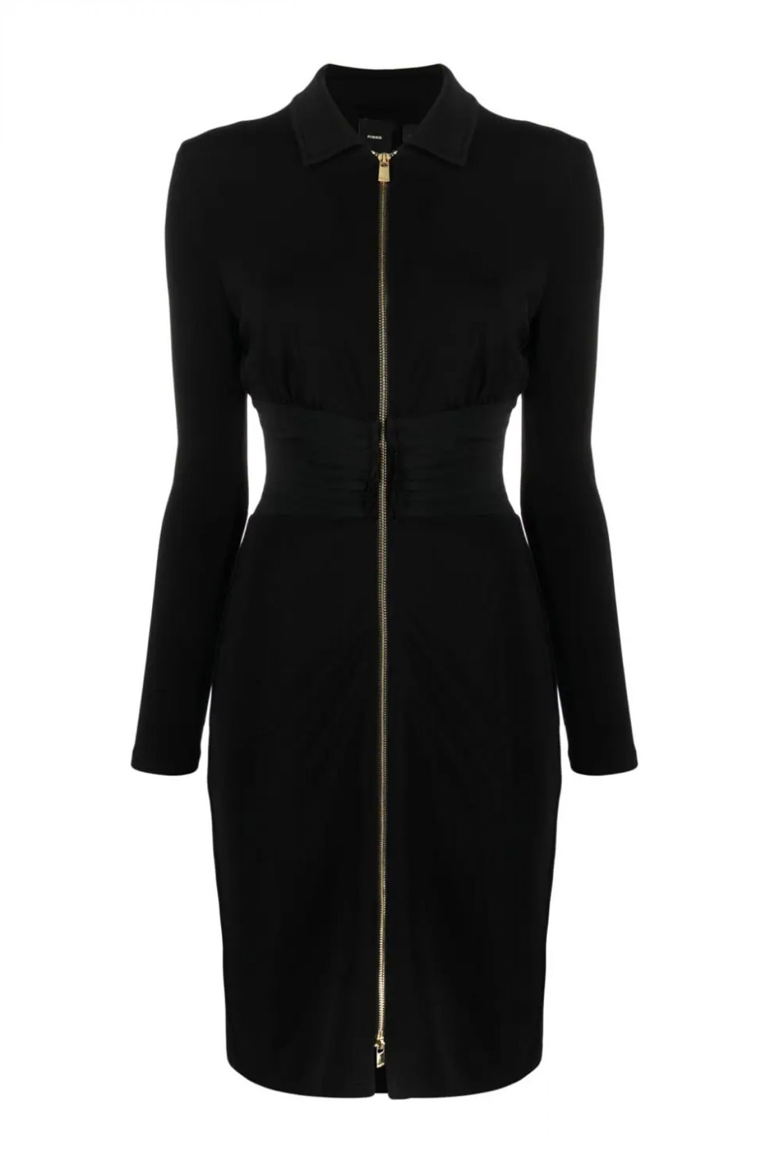 PINKO ΦΟΡΕΜΑ AKANE 1 MIDI FULL- ZIP ΓΙΑΚΑ ΜΑΥΡΟ