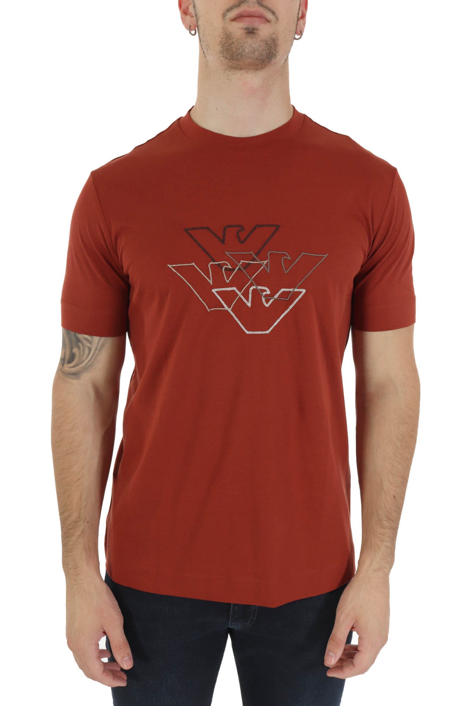 EMPORIO ARMANI T-SHIRT LOGO ΚΕΡΑΜΙΔΙ