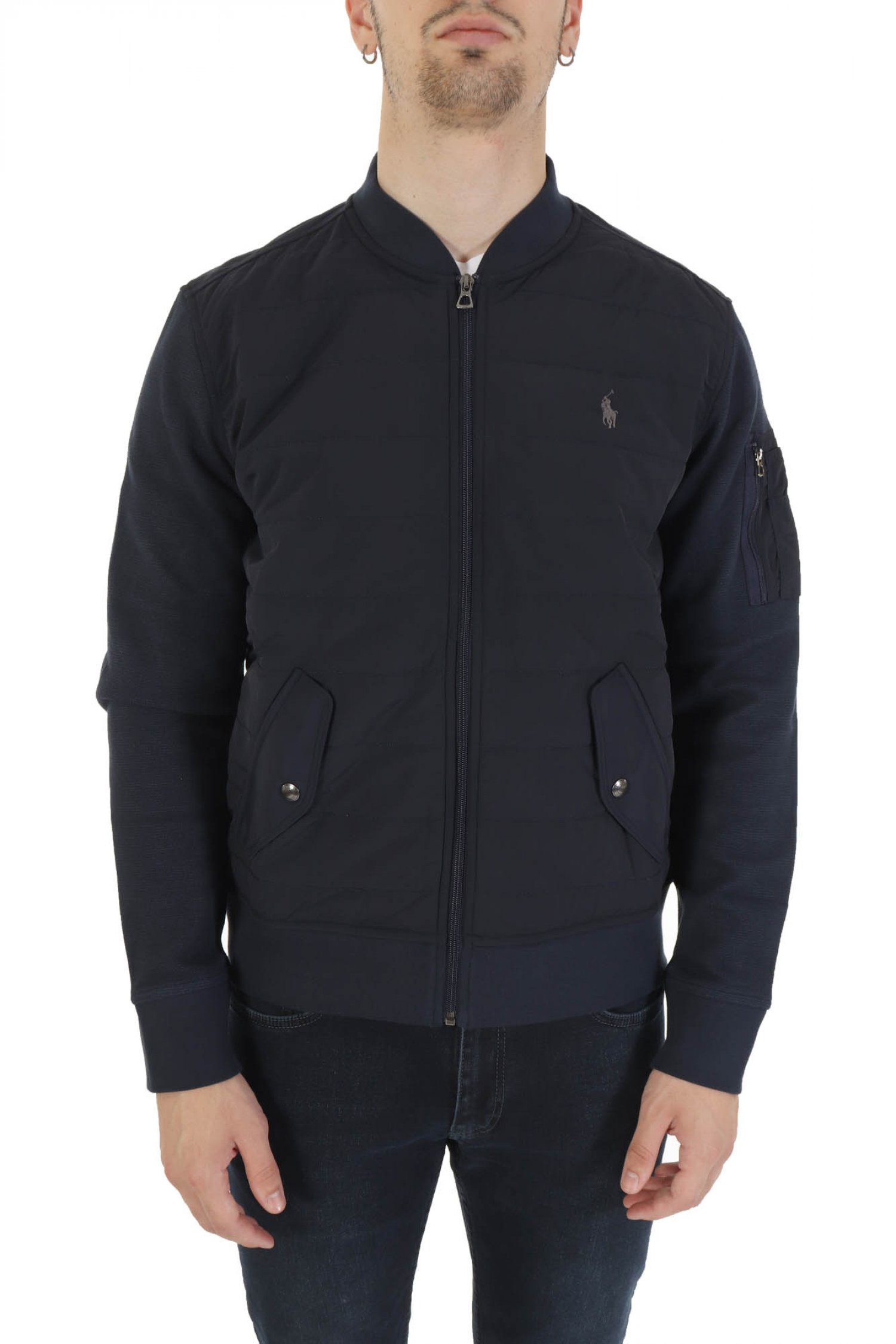 RALPH LAUREN ΜΠΟΥΦΑΝΟΖΑΚΕΤΑ LOGO ΜΠΛΕ