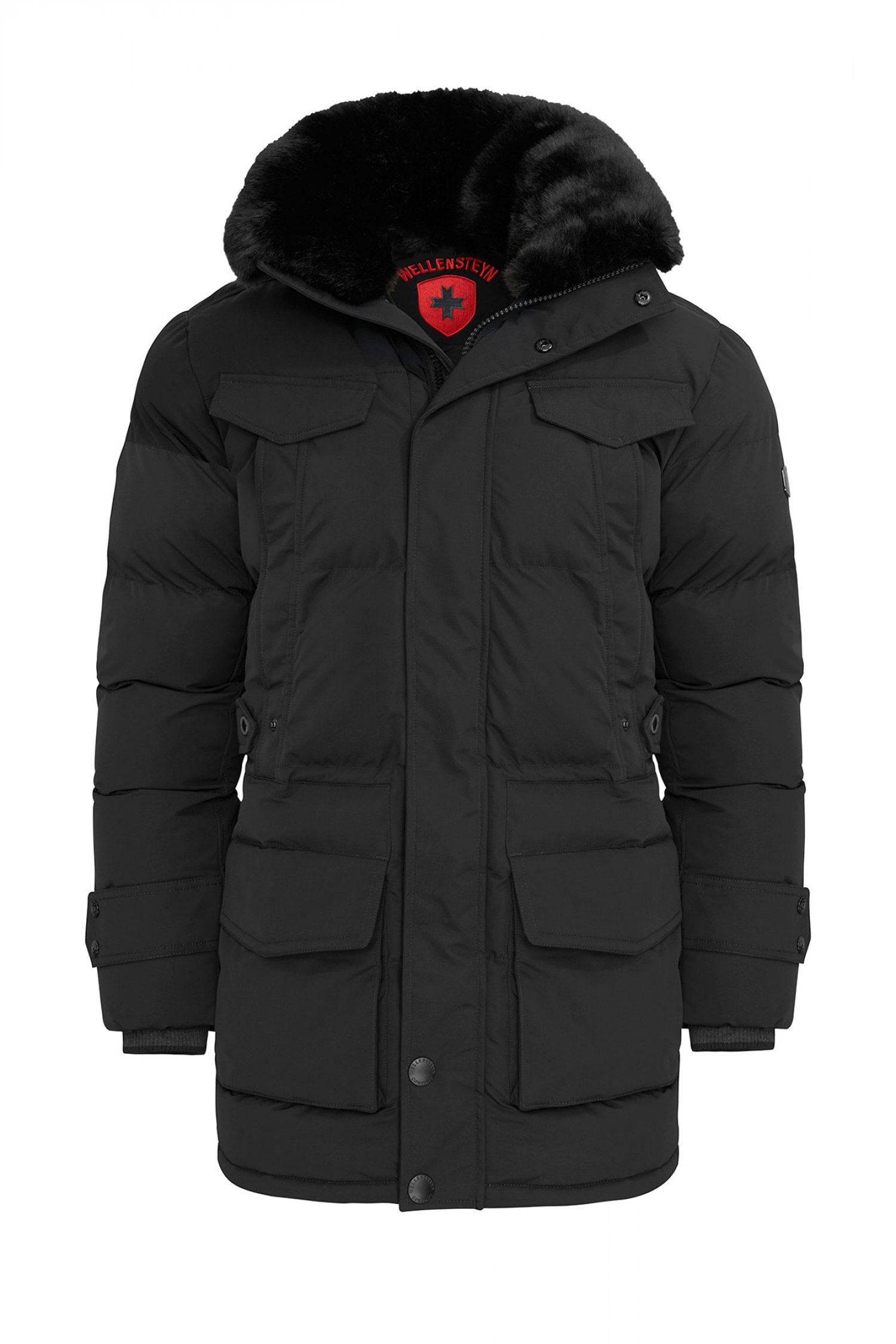 WELLENSTEYN ΜΠΟΥΦΑΝ ΦΟΥΣΚΩΤΟ SEAMASTER ΜΕ ΑΠΟΣΠΩΜΕΝΗ ΚΟΥΚΟΥΛΑ ΜΑΥΡΟ (ΜΕΓΑΛΑ ΜΕΓΕΘΗ)