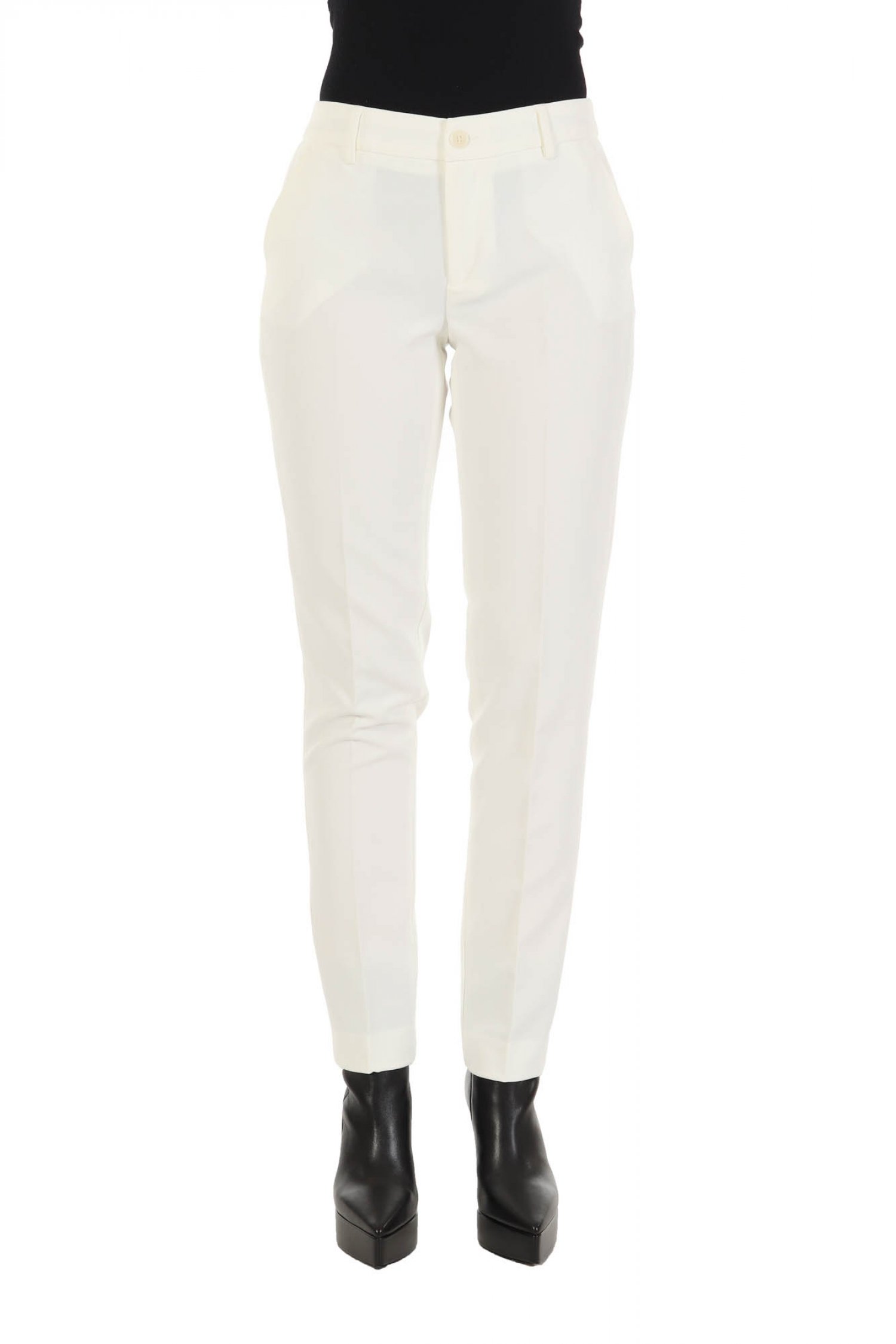 LIU -JO ΠΑΝΤΕΛΟΝΙ CHINO ΜΕ ΤΣΕΠΕΣ ΛΕΥΚΟ