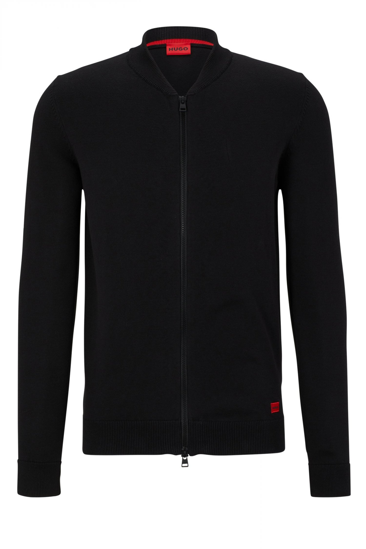 HUGO ΠΛΕΚΤΟ FULLZIP SAN JAQUE-C ΜΑΥΡΟ