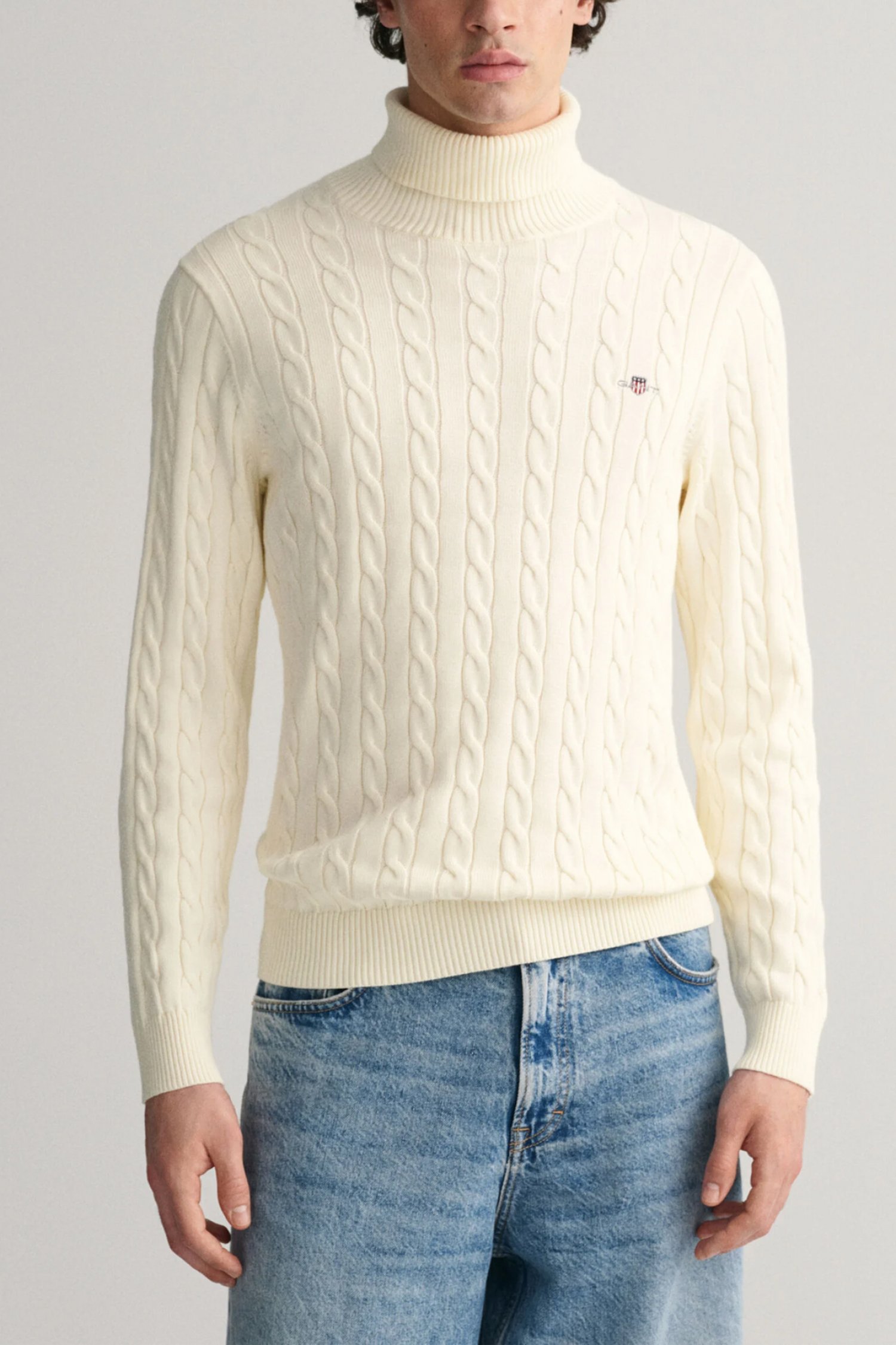 Ανδρικές μπλούζες gant σε κρεμ