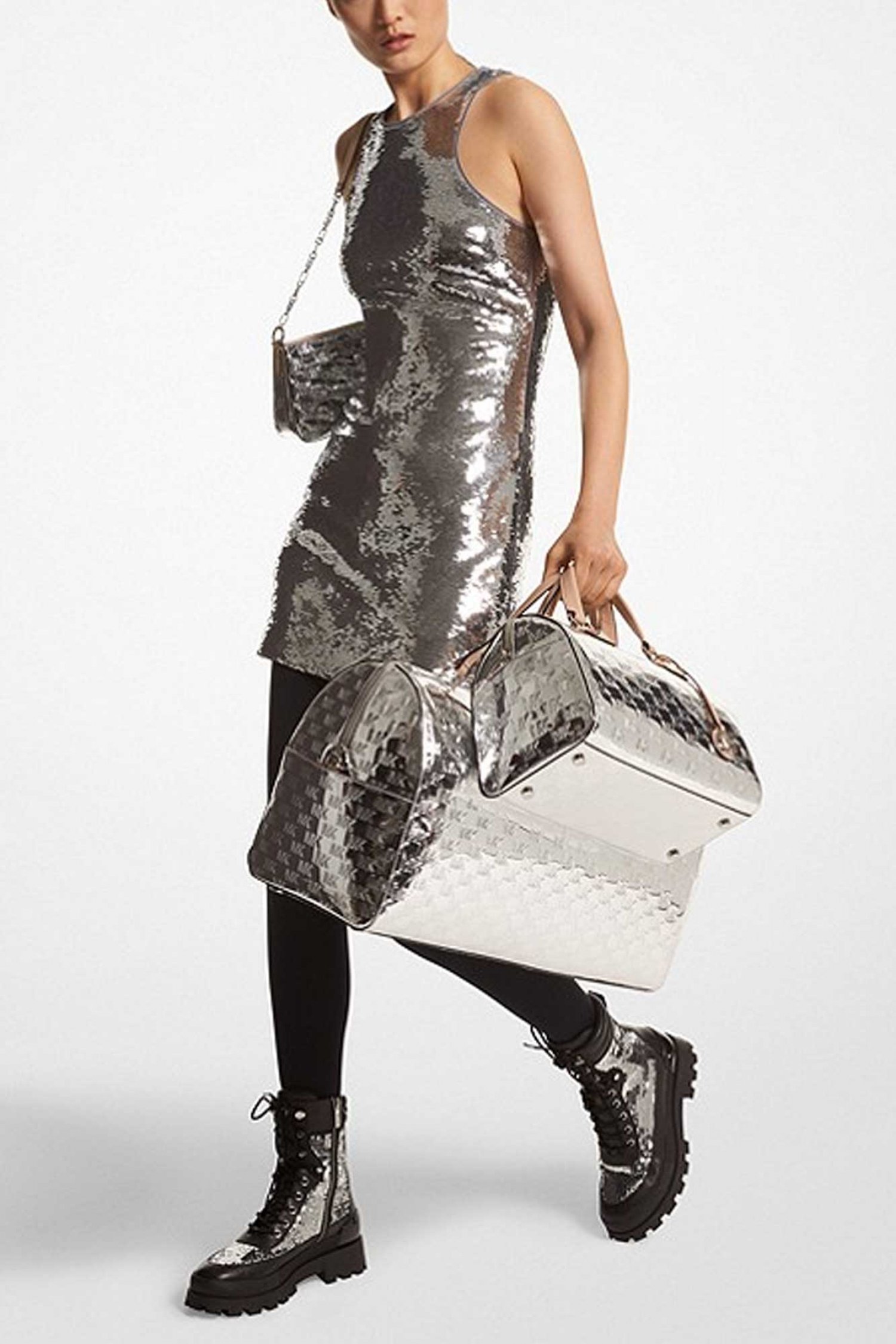 MICHAEL KORS ΦΟΡΕΜΑ MINI ΠΑΓΕΤΑ ΑΣΗΜΙ