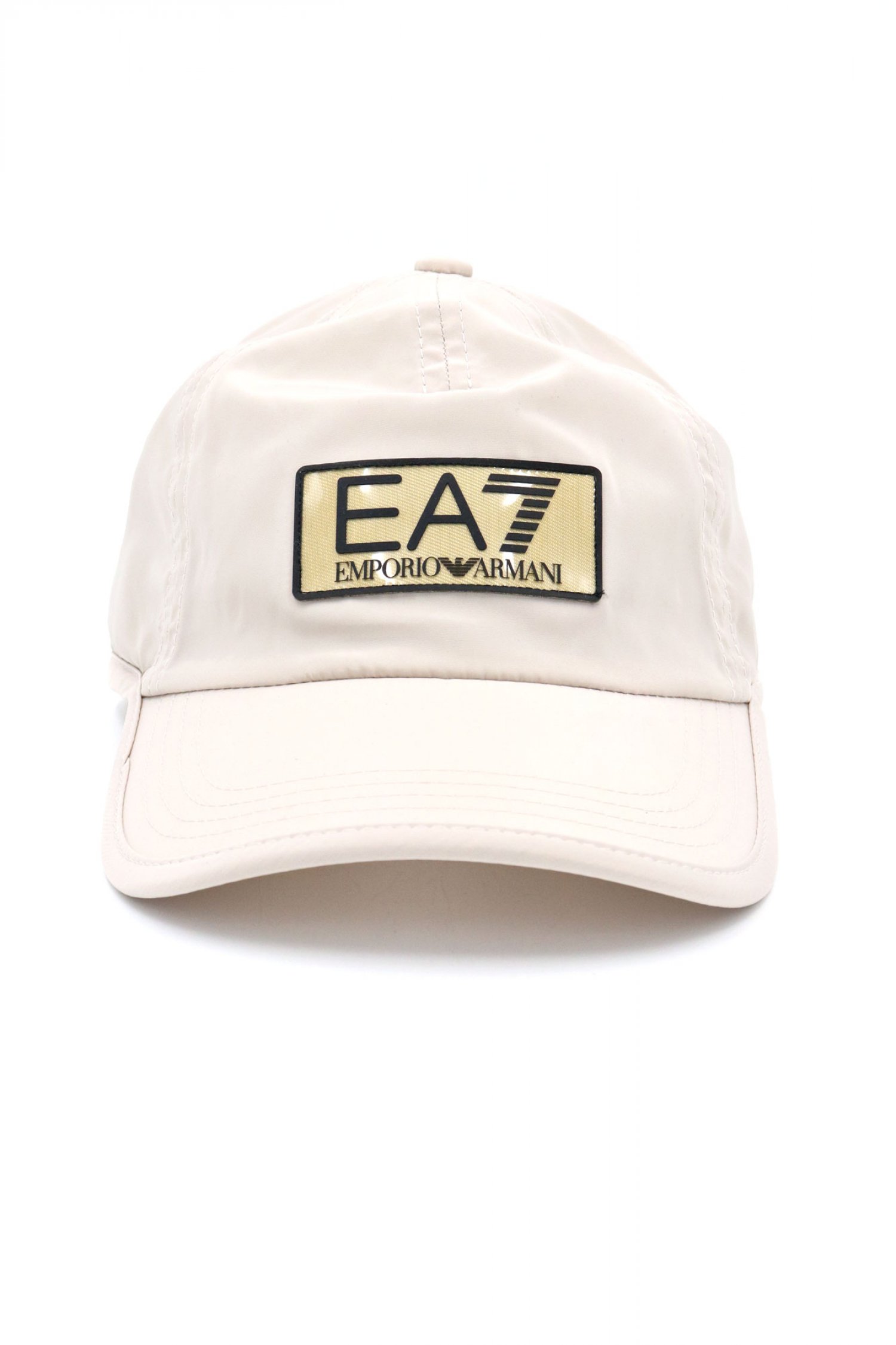 ARMANI 7 ΚΑΠΕΛΟ GOLD LOGO ΜΠΕΖ