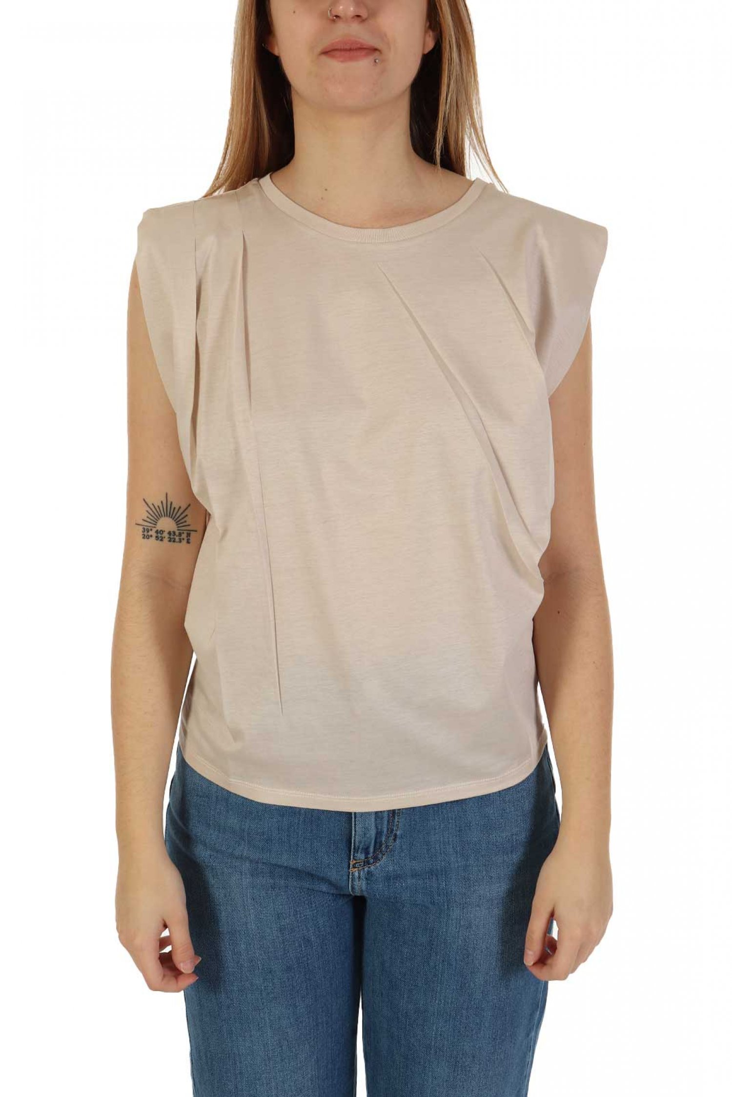 MARELLA MONOCHROME ΜΠΛΟΥΖΑ VEGA ΠΙΕΤΕΣ ΜΠΕΖ