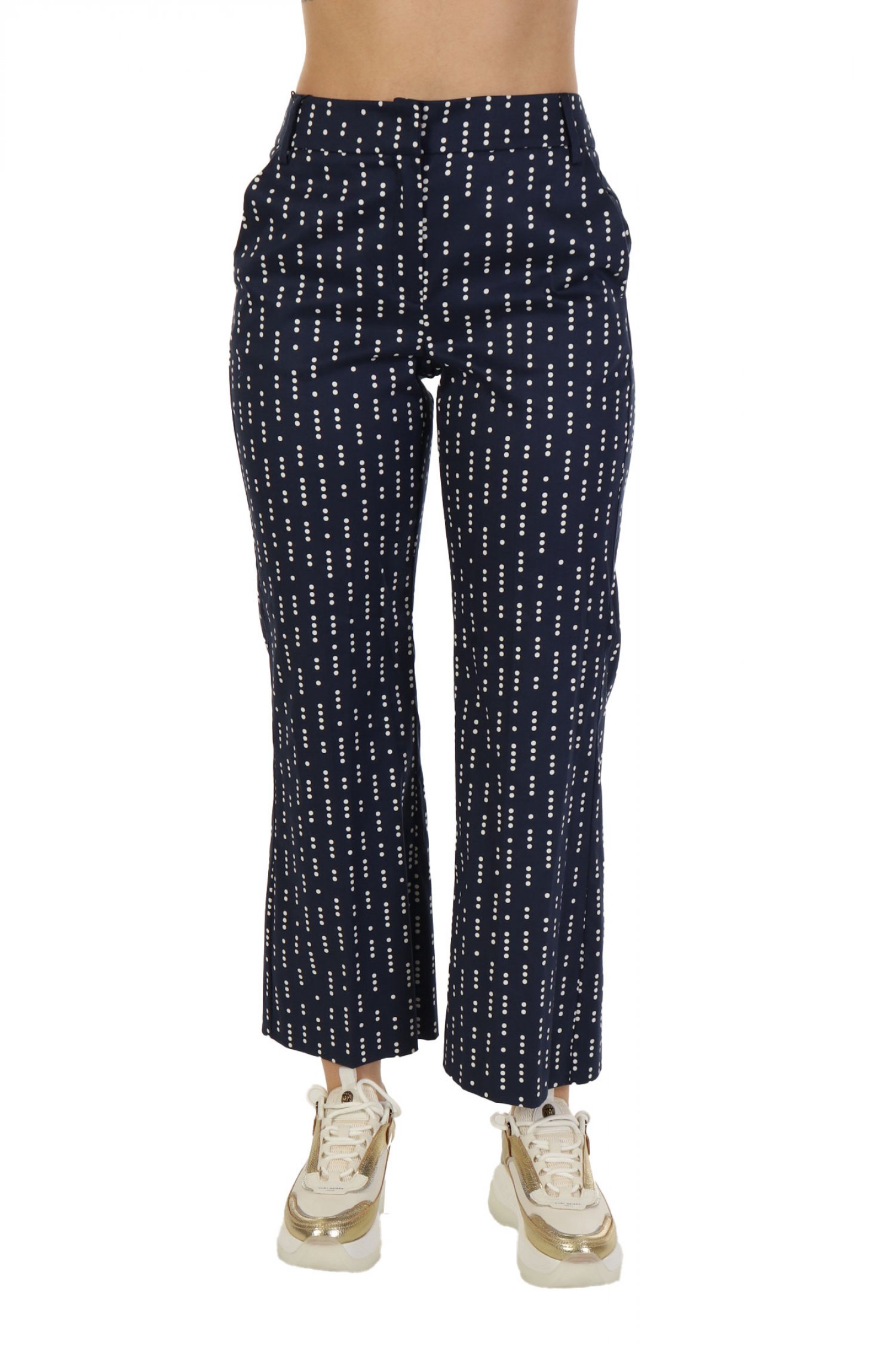 MARELLA EMME ΠΑΝΤΕΛΟΝΙ CHINO BLU ΣΧΕΔΙΟ ΣΚΟΥΡΟ ΜΠΛΕ