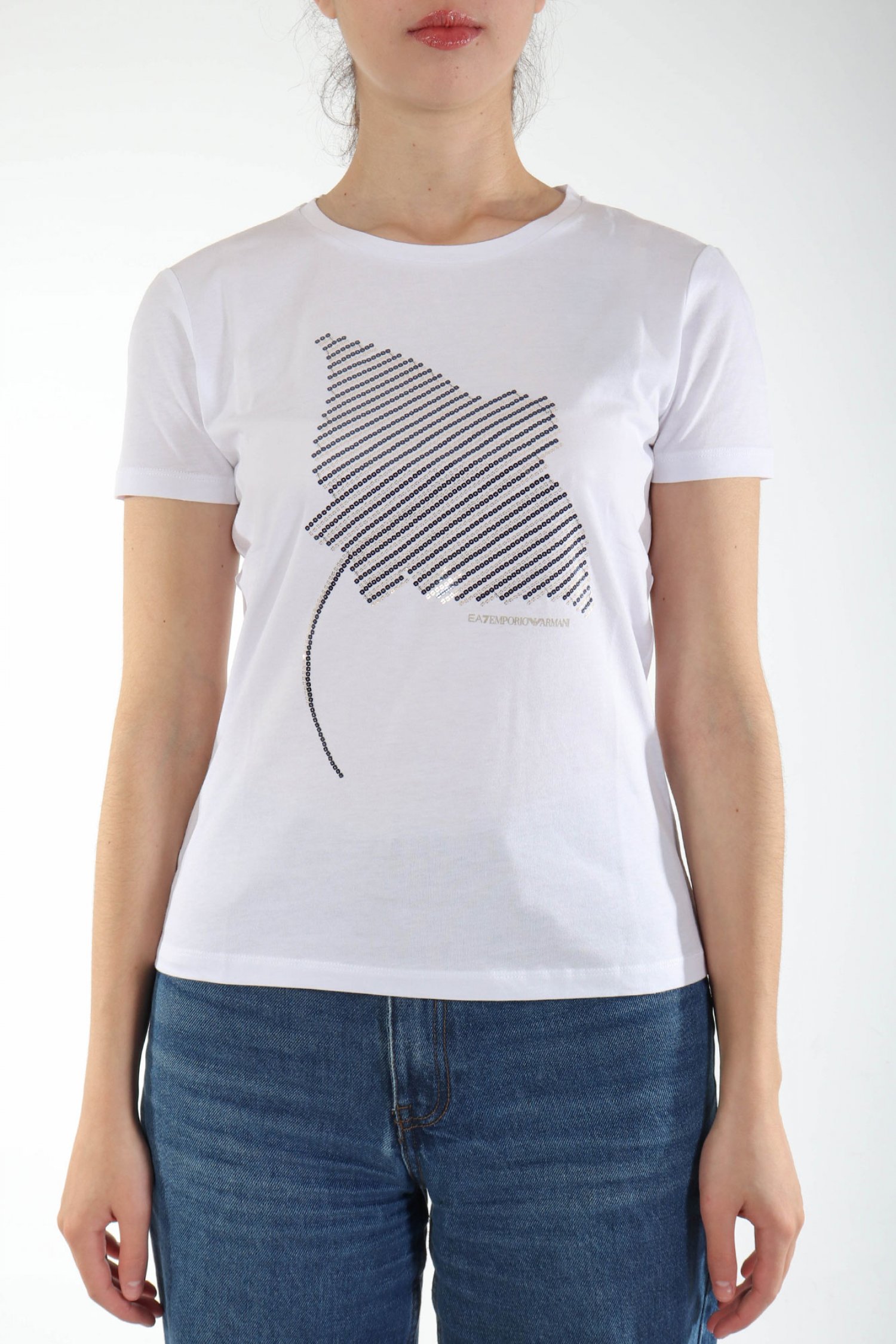 ARMANI 7 T-SHIRT ΣΧΕΔΙΟ ΠΟΥΛΙΕΣ ΛΕΥΚΟ