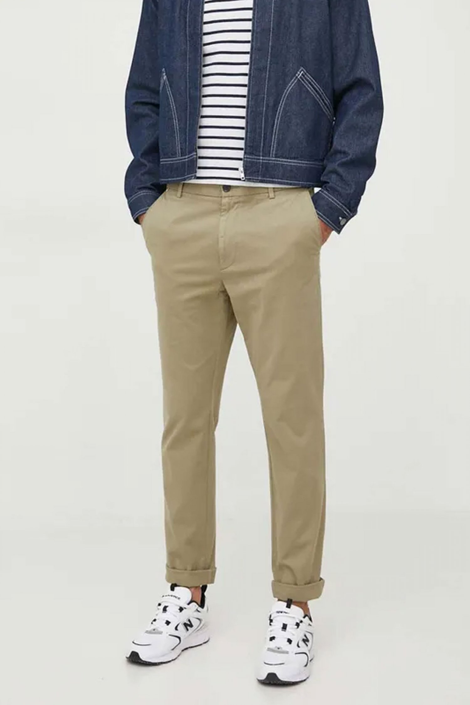 BOSS ΠΑΝΤΕΛΟΝΙ CHINO KANE-L REGULAR TAPERED ΜΠΕΖ