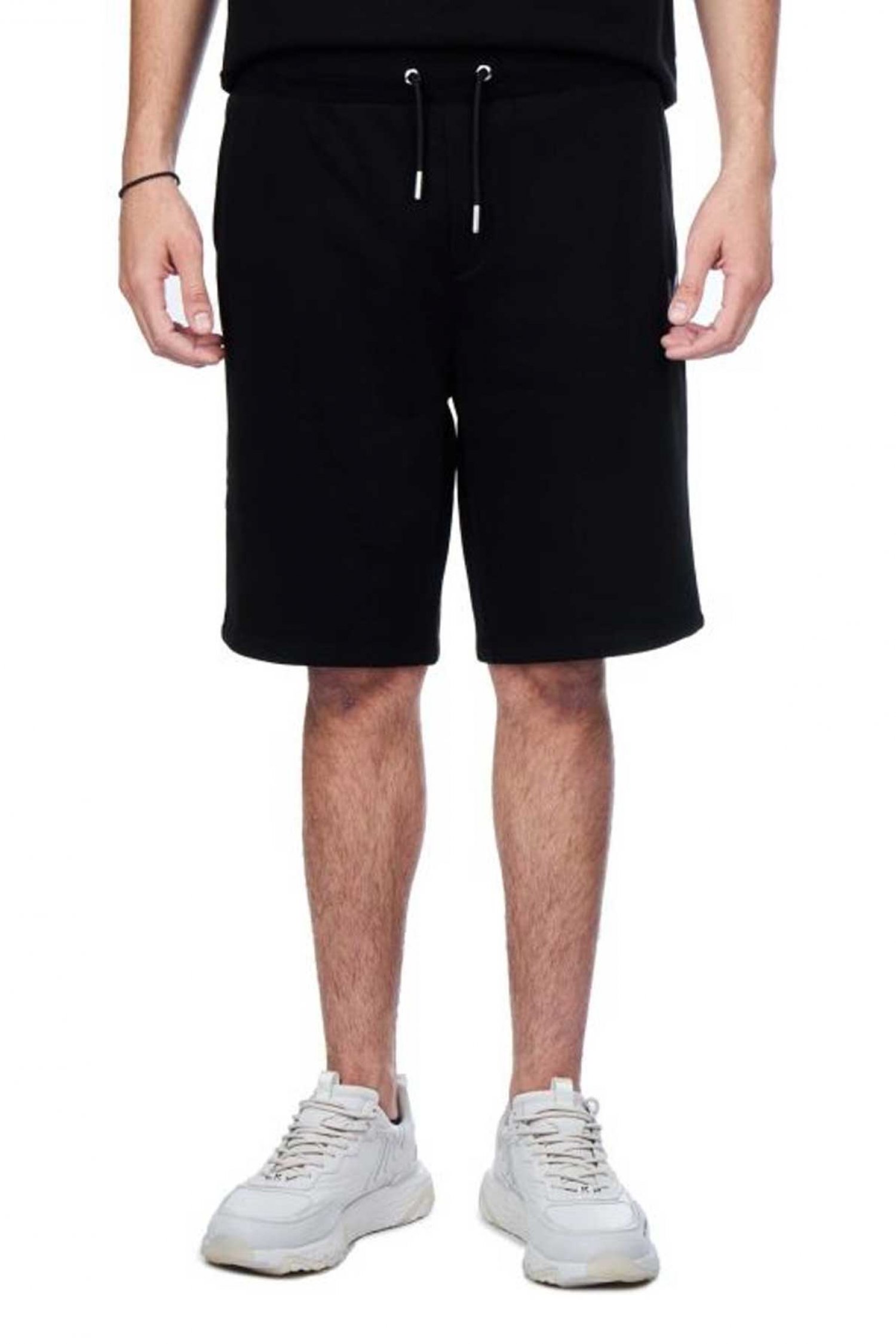 KARL LAGERFELD ΒΕΡΜΟΥΔΑ LOGO ΜΑΥΡΟ