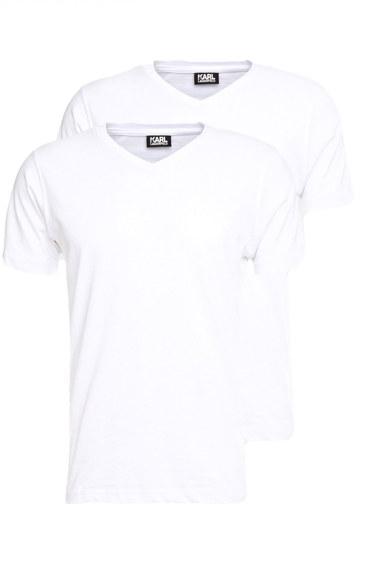 KARL LAGERFELD T-SHIRT 2PACK ΕΣΩΡΟΥΧΟ V-NECK ΛΕΥΚΟ