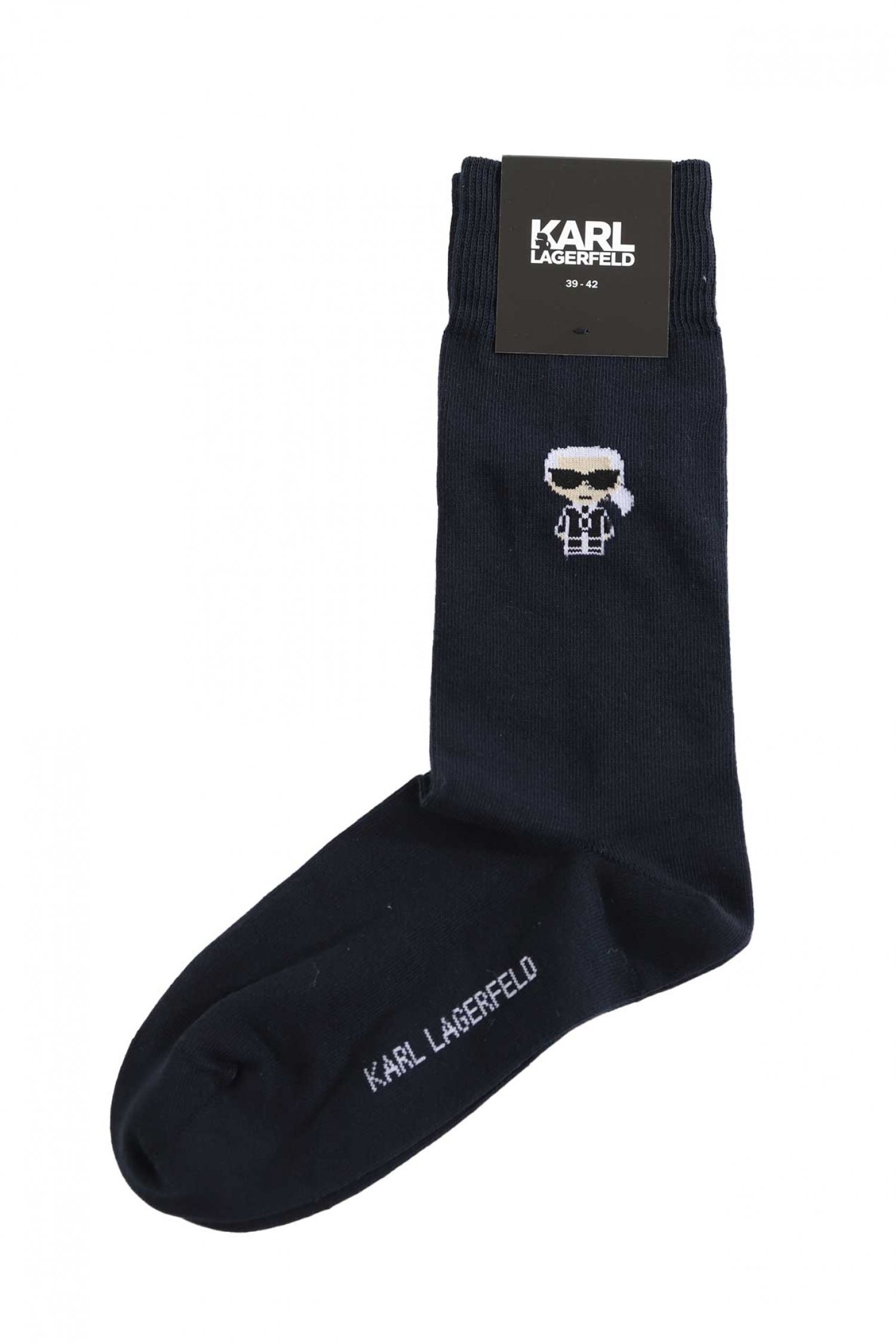 KARL LAGERFELD ΚΑΛΤΣΕΣ LOGO ΜΠΛΕ