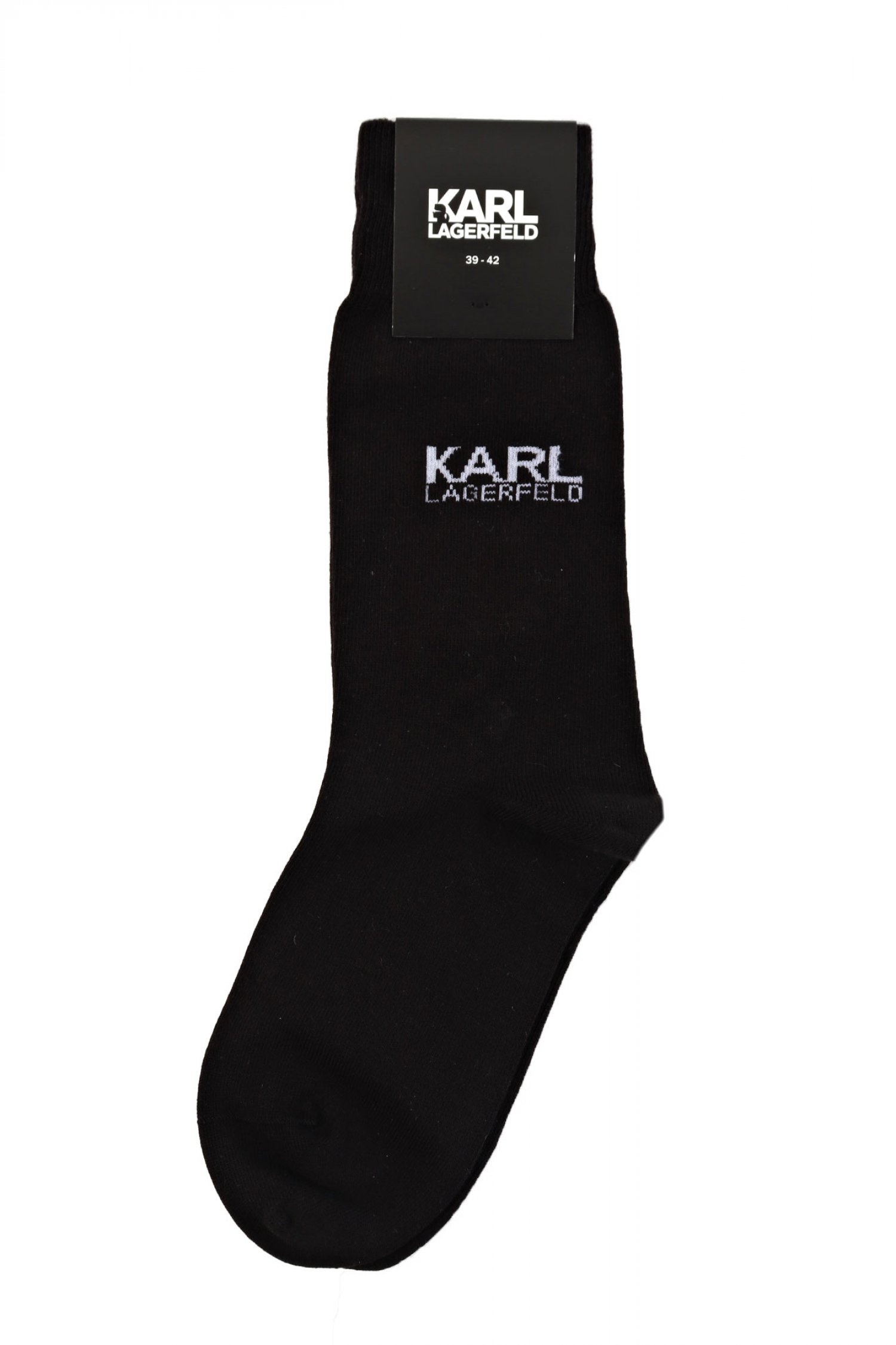 KARL LAGERFELD ΚΑΛΤΣΕΣ LOGO ΜΑΥΡΟ