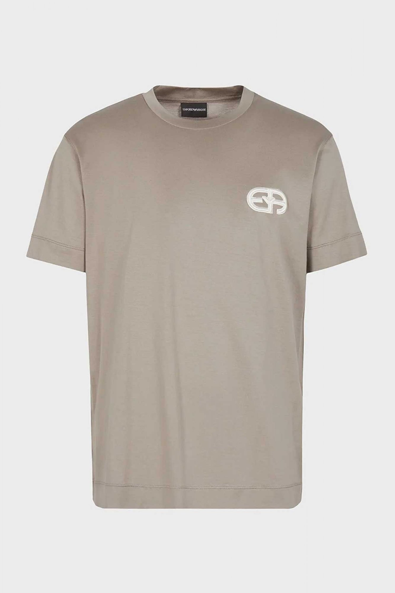 EMPORIO ARMANI T-SHIRT LOGO XAKI-ΓΚΡΙ