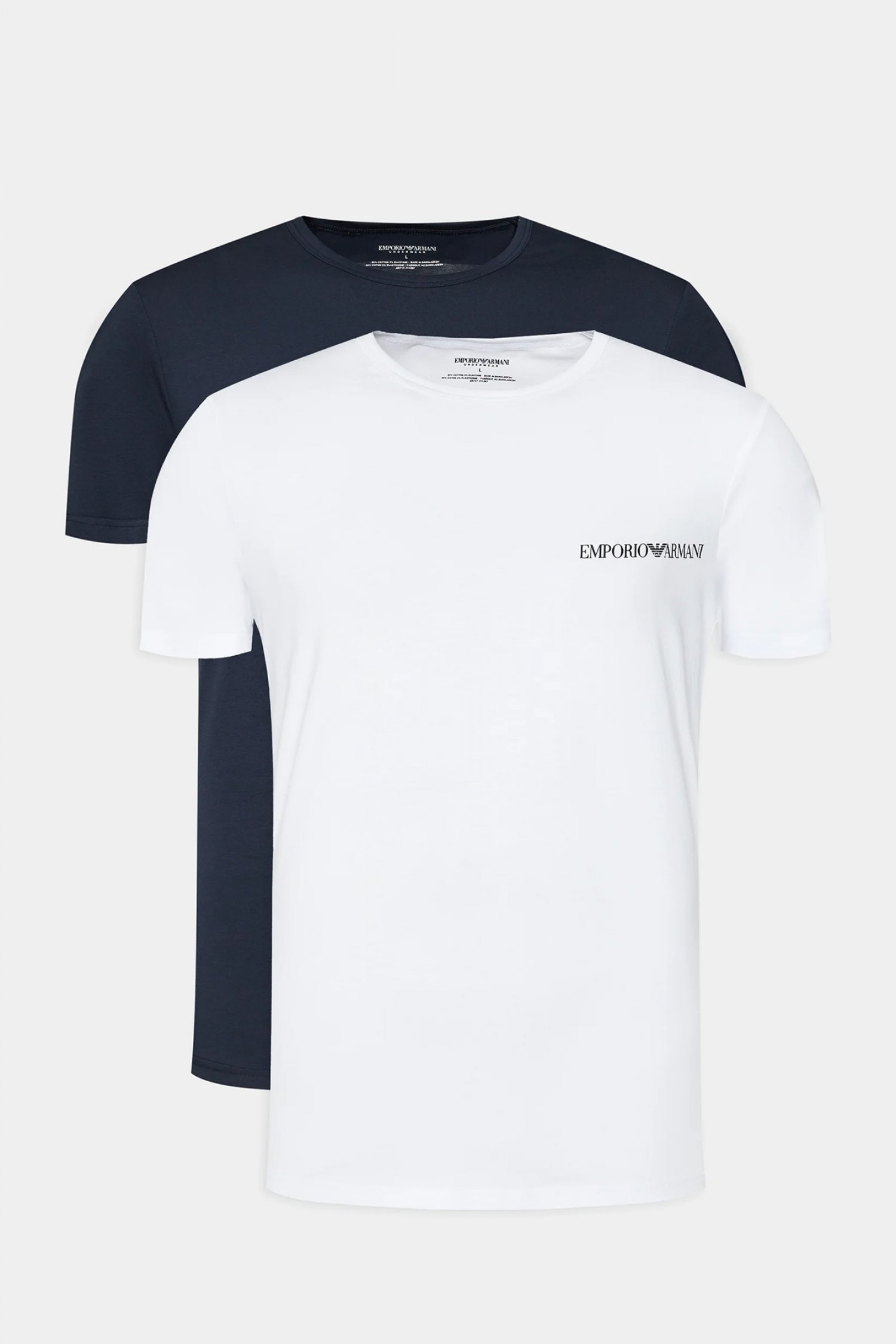 EMPORIO ARMANI ΕΣΩΡΟΥΧΑ 2PACK T-SHIRT CREW NECK ΛΕΥΚΟ-ΜΠΛΕ