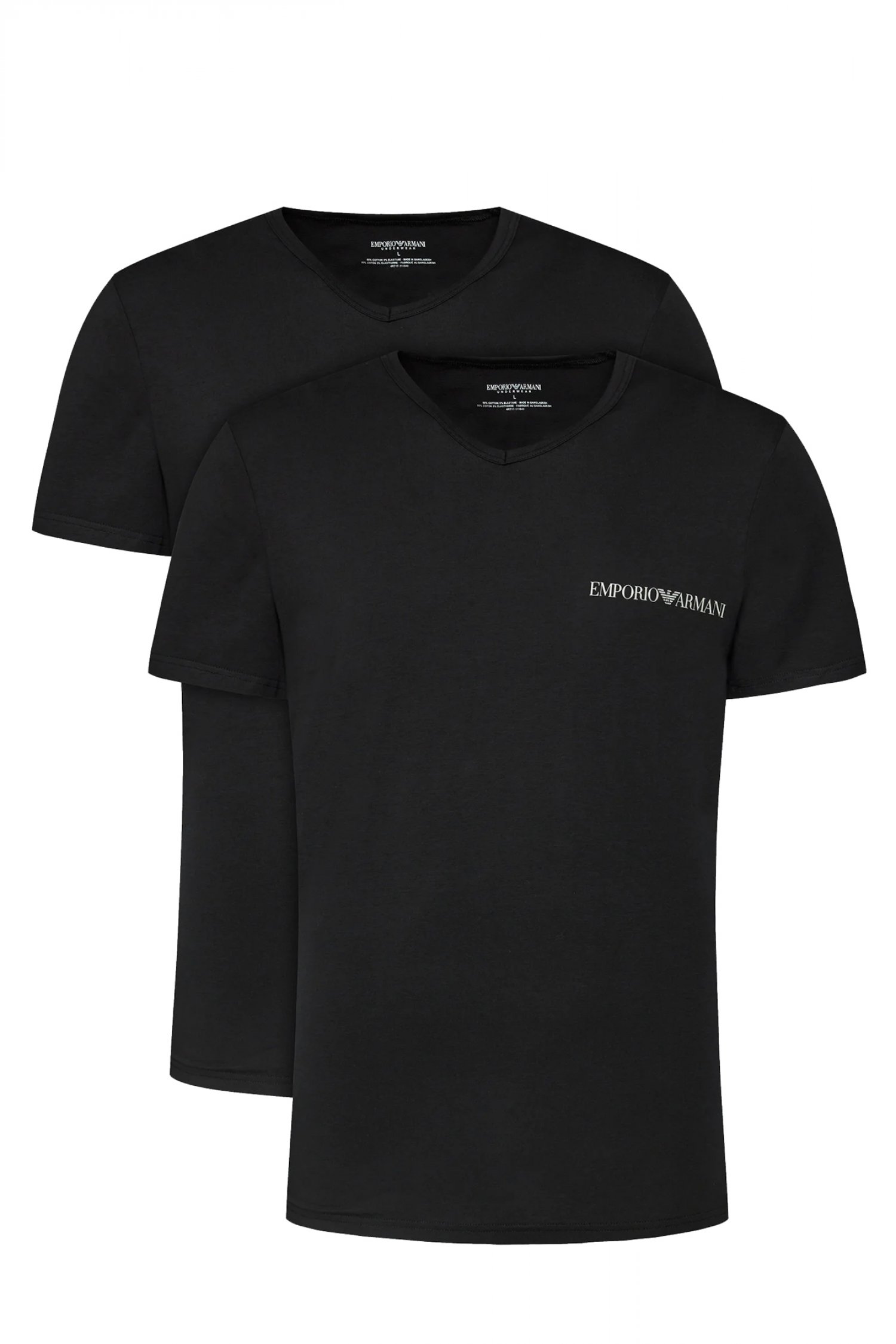 EMPORIO ARMANI ΕΣΩΡΟΥΧΑ 2PACK T-SHIRT V-NECK ΜAYΡΟ