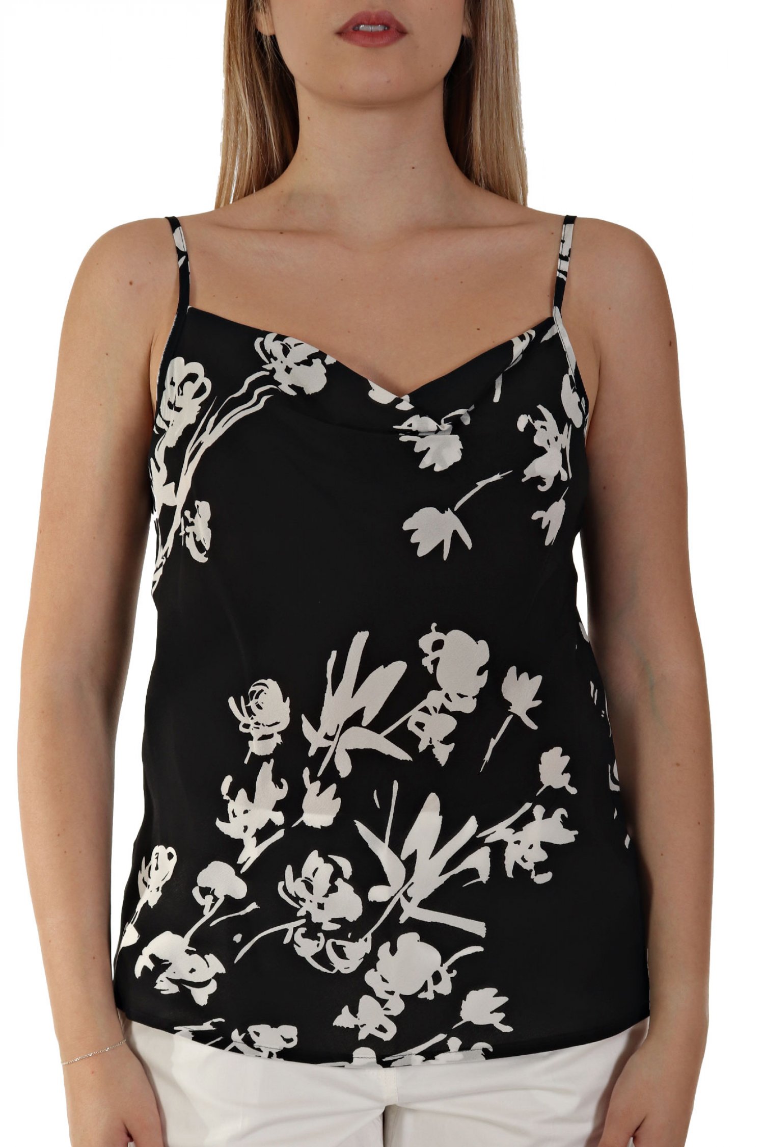 MARELLA TOP SGRAVIO ΝΤΡΑΠΕ ΤΙΡΑΝΤΕΣ ΕΜΠΡΙΜΕ ΜΑΥΡΟ