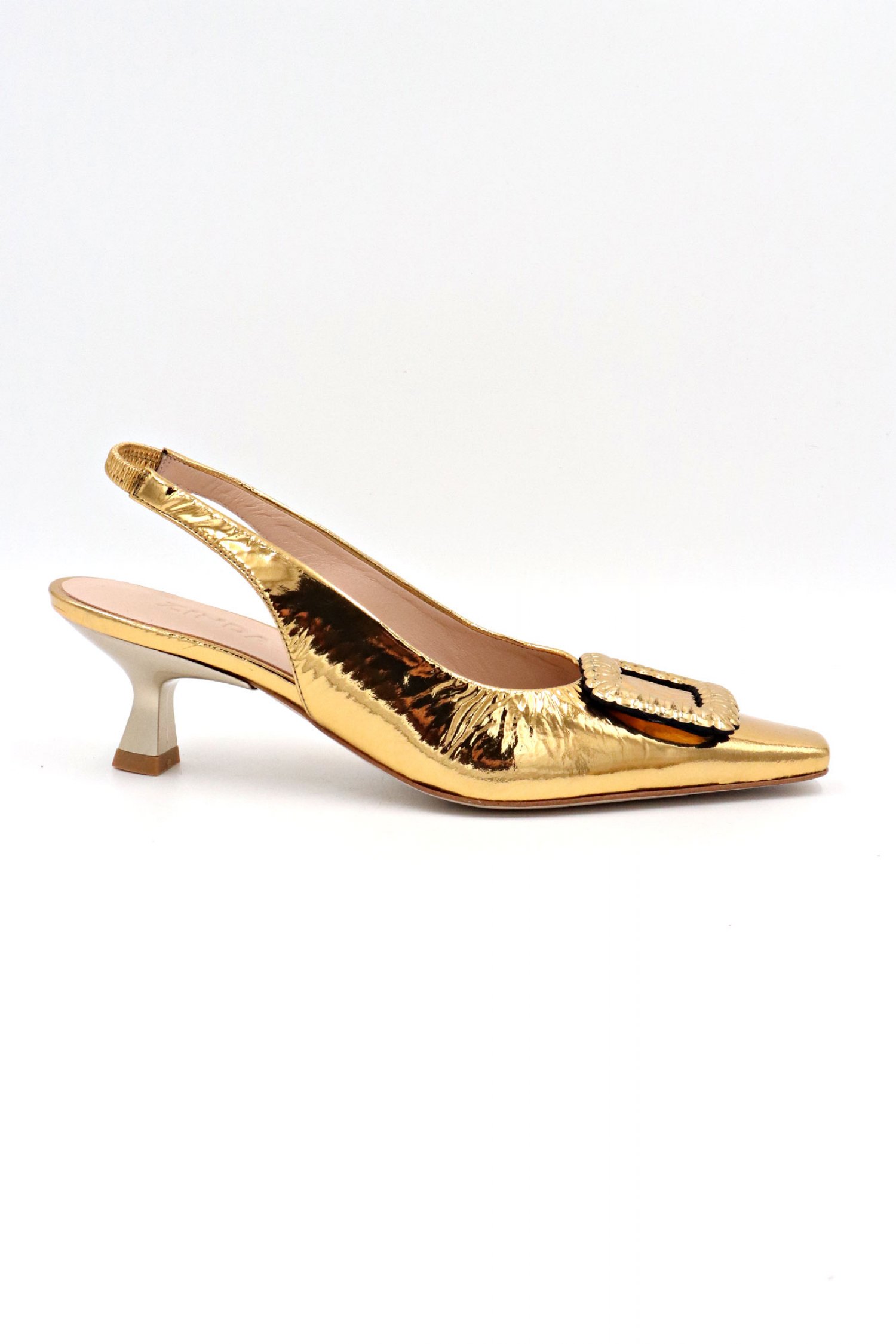 ZINDA ΠΑΠΟΥΤΣΙΑ MULES ΑΓΚΡΑΦΑ ΜΕΤΑΛΛΙΚO ΧΡΥΣΟ