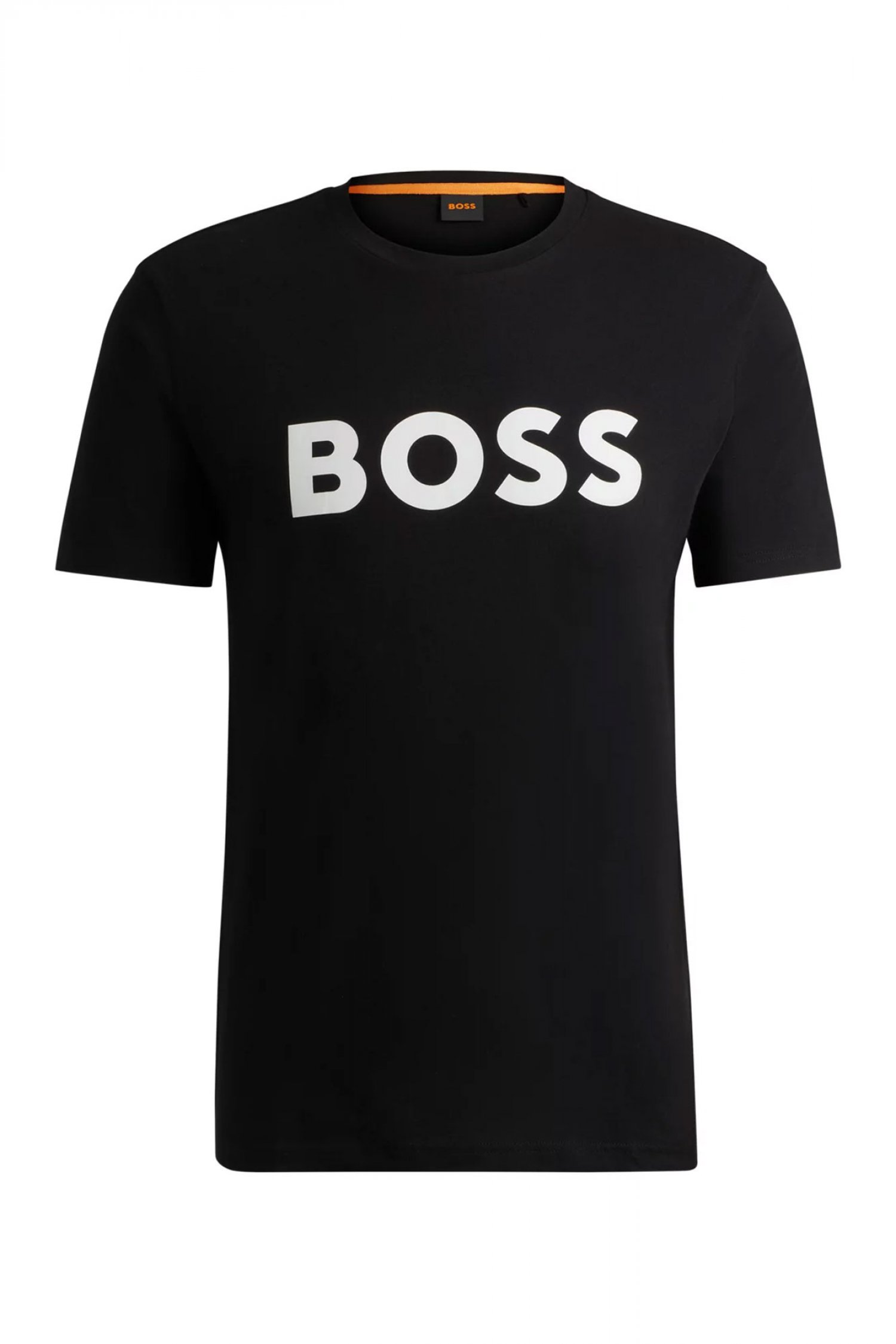 BOSS CASUAL T-SHIRT THINKING 1 ΜΑΥΡΟ