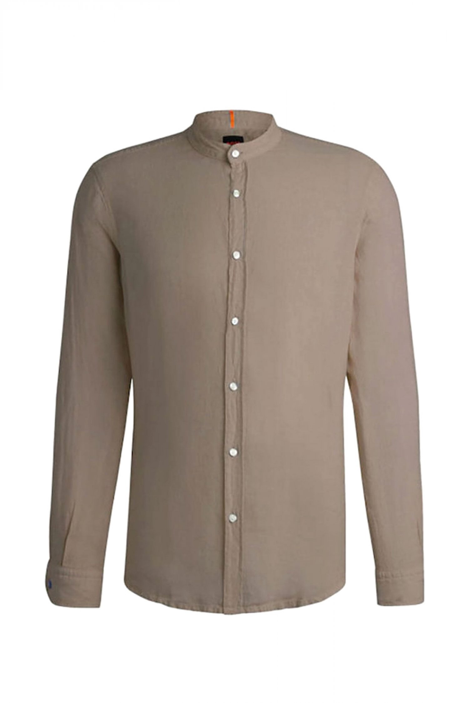 BOSS CASUAL ΠΟΥΚΑΜΙΣΟ ΛΙΝΟ ΜΑΟ RACE_1 ΧΑΚΙ