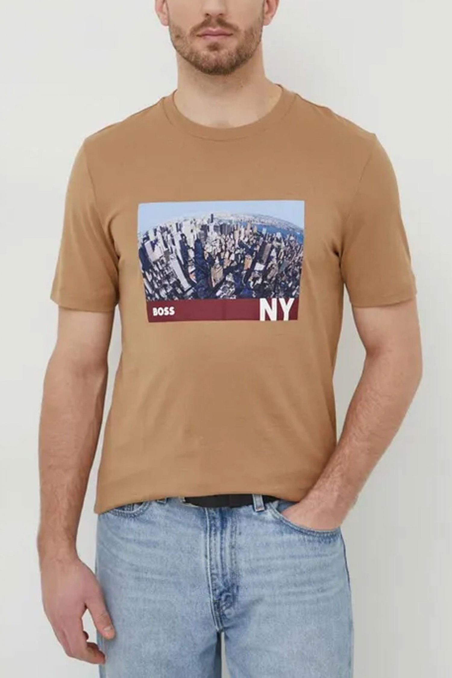 BOSS T-SHIRT JERSEY TIBURT 511 ΚΑΜΕΛ