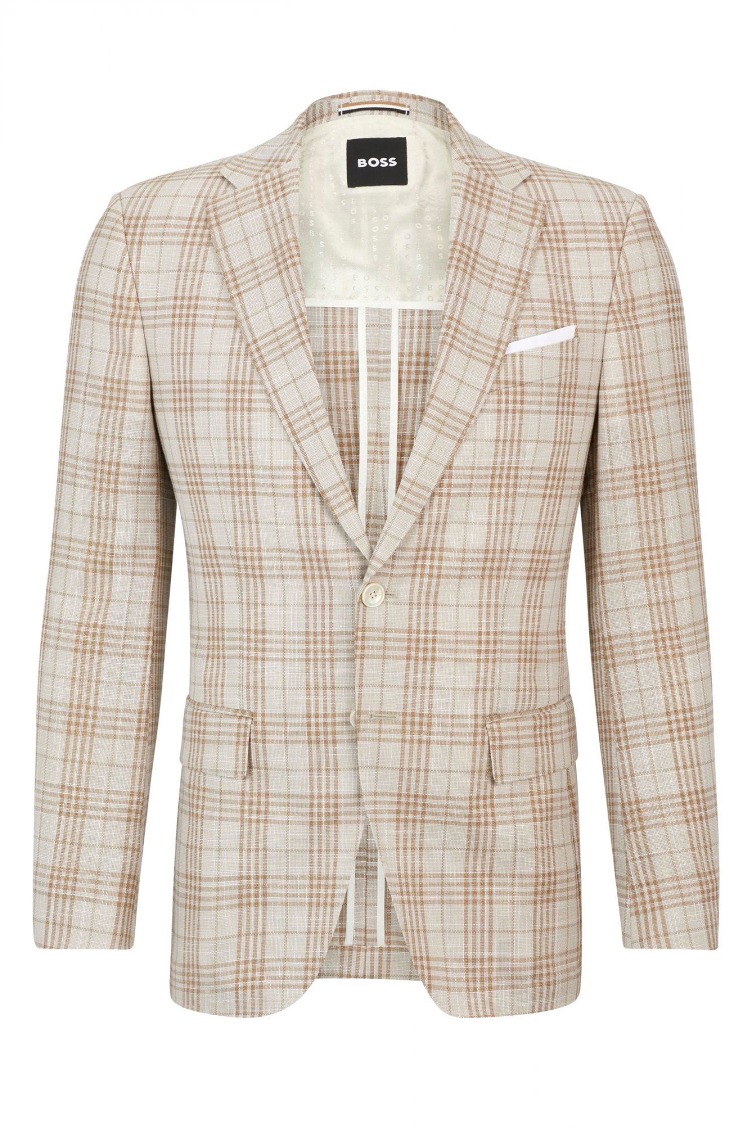 BOSS ΣΑΚΑΚΙ ΚΑΡΩ SLIM FIT H-HUTSON-233 ΜΠΕΖ