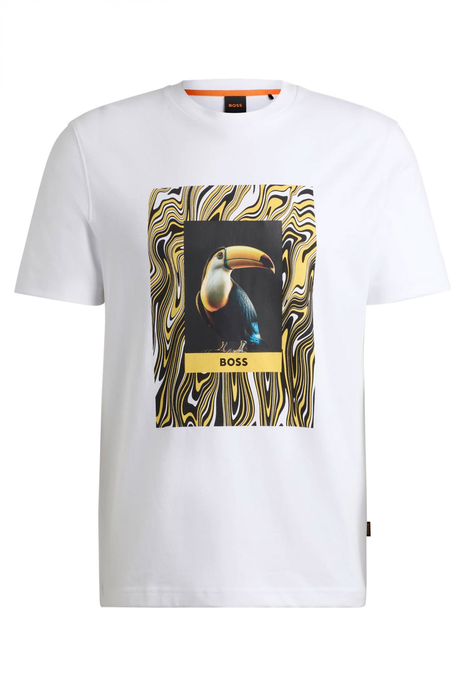 BOSS CASUAL T-SHIRT TE_TUCAN ΛΕΥΚΟ