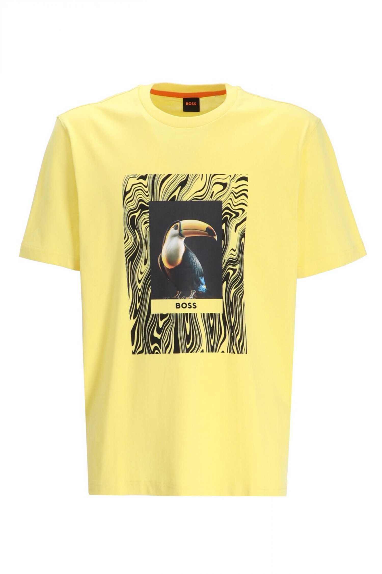 BOSS CASUAL T-SHIRT TE_TUCAN ΚΙΤΡΙΝΟ