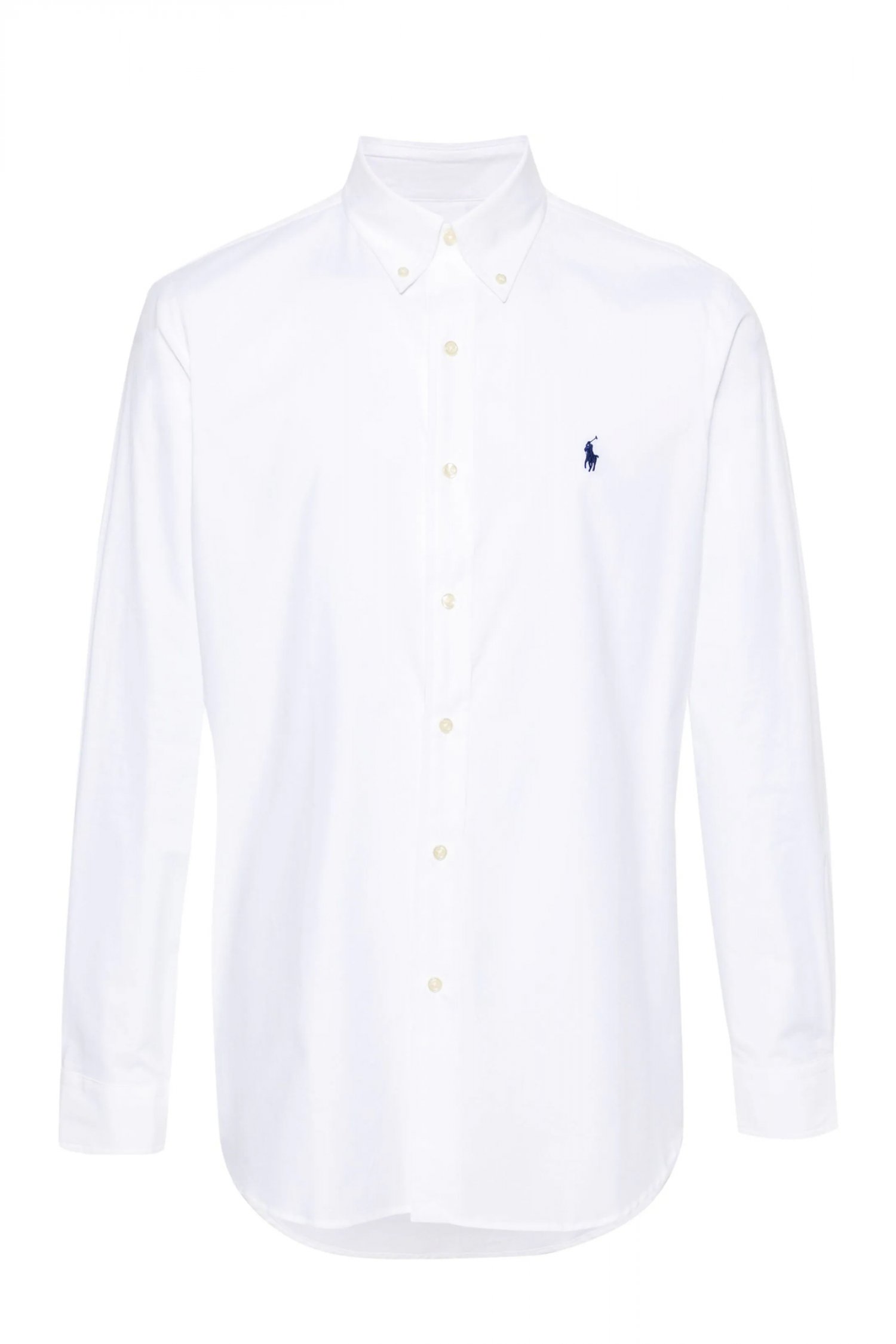 RALPH LAUREN ΠΟΥΚΑΜΙΣΟ BUTTON DOWN CUSTOM FIT STRETCH ΛΕΥΚΟ