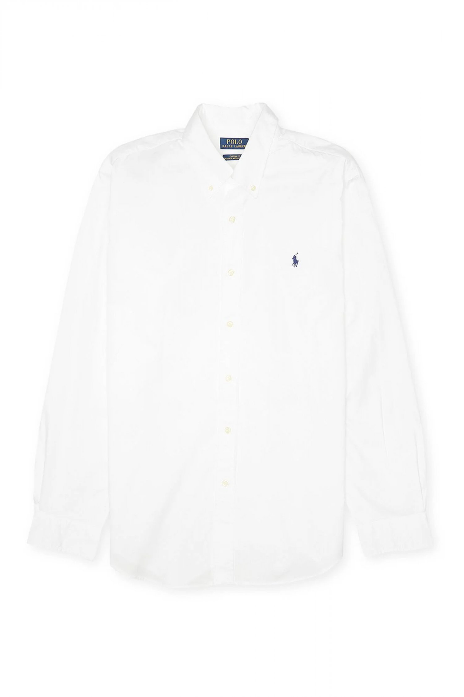 RALPH LAUREN ΠΟΥΚΑΜΙΣΟ BUTTON DOWN CUSTOM FIT FEATHER WEIGHT TWILL ΛΕΥΚΟ