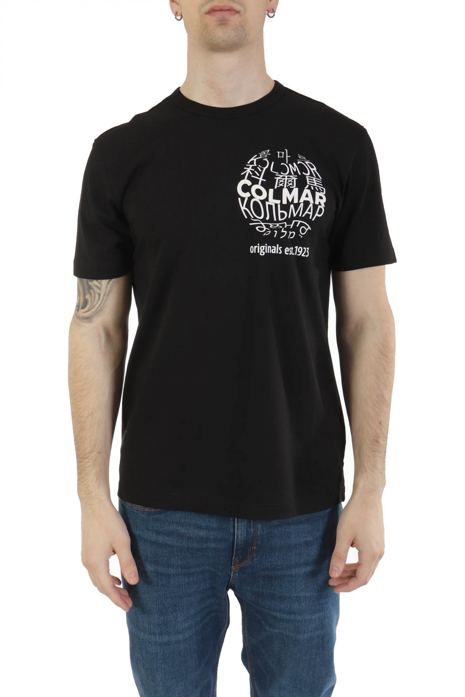 COLMAR T-SHIRT FRIDA LOGO ΜΑΥΡΟ