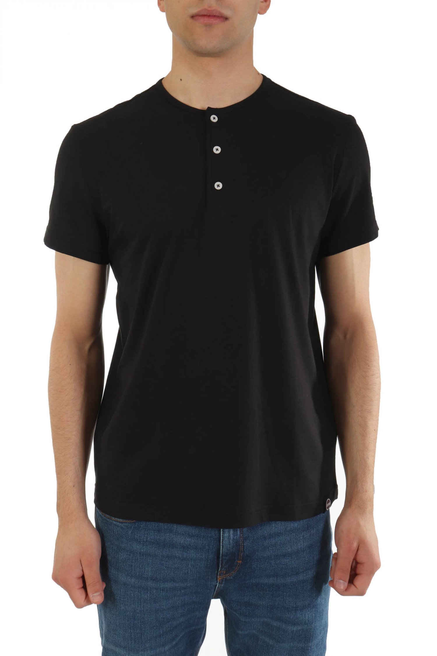 COLMAR COLMAR T-SHIRT FRIDA HALF BUTTON ΜΑΥΡΟ