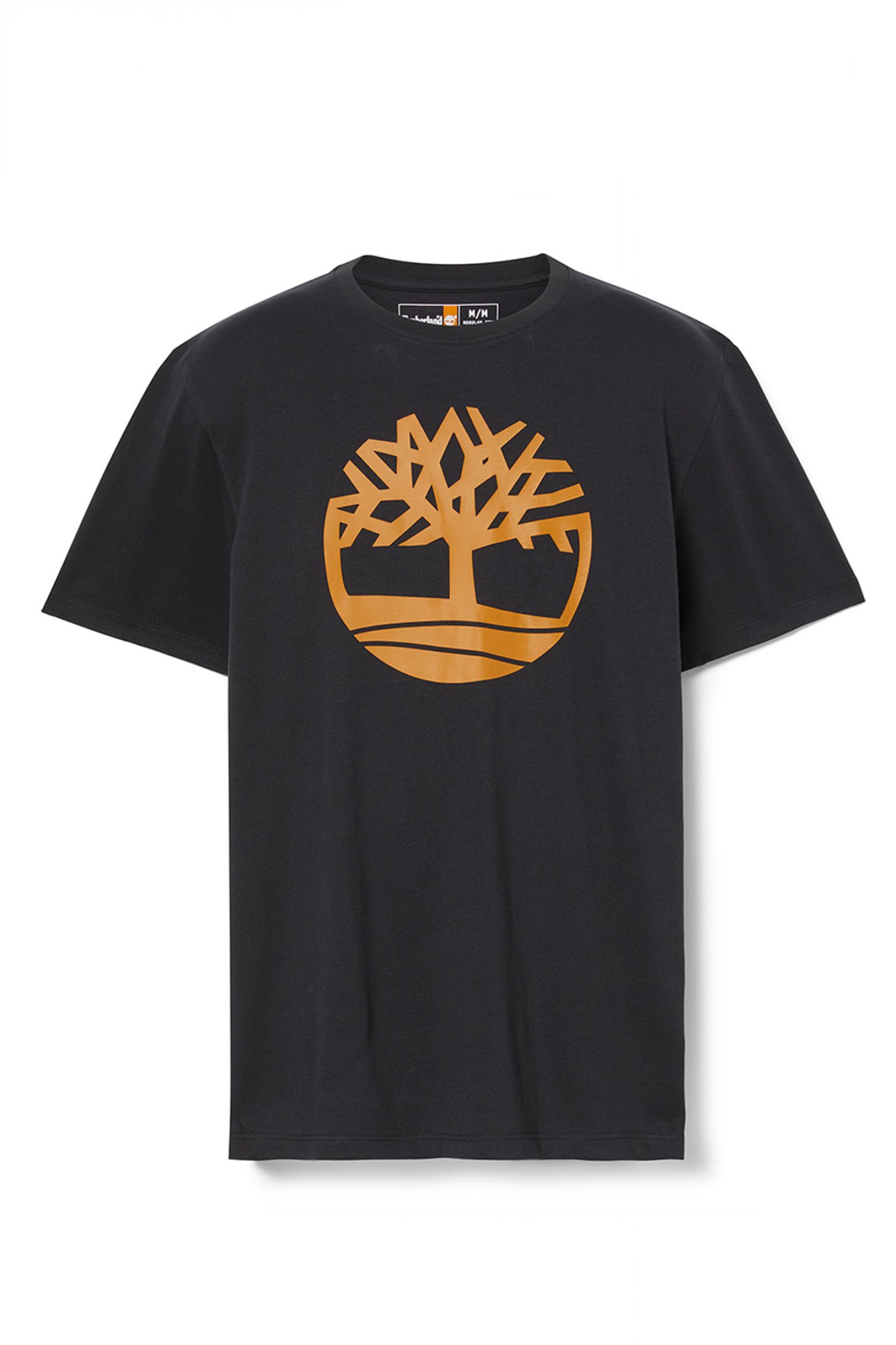 TIMBERLAND T-SHIRT BRAND TREE REGULAR FIT ΜΑΥΡΟ