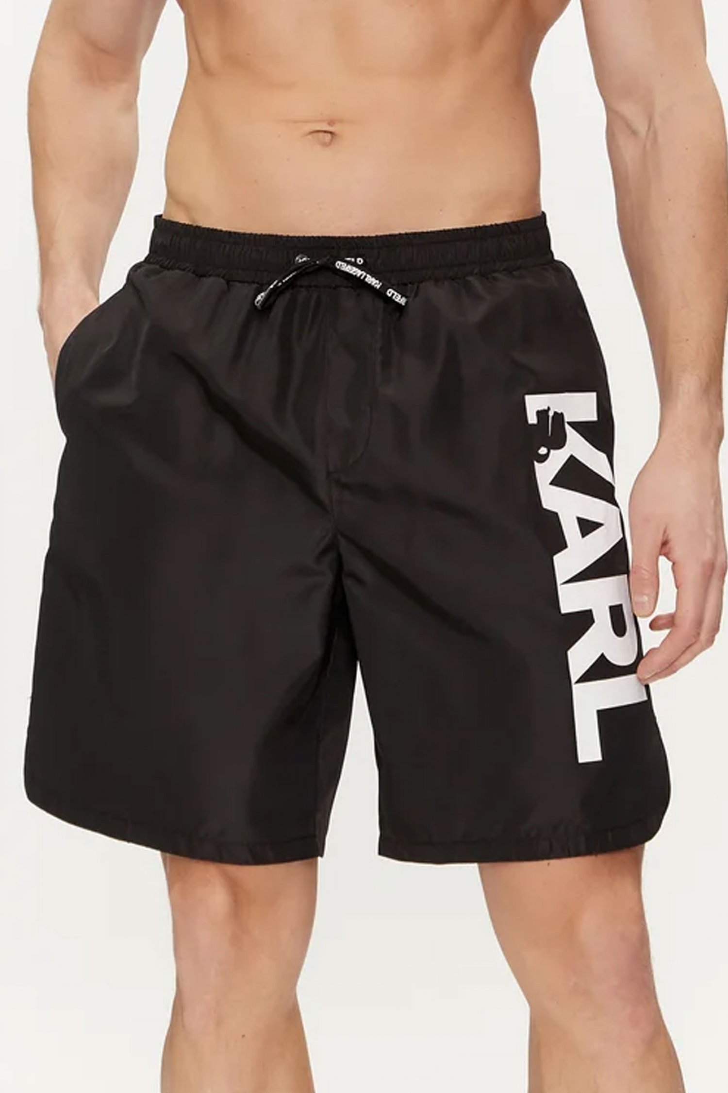 KARL LAGERGELD ΜΑΓΙΩ ΣΟΡΤΣ LOGO LONG ΜΑΥΡΟ