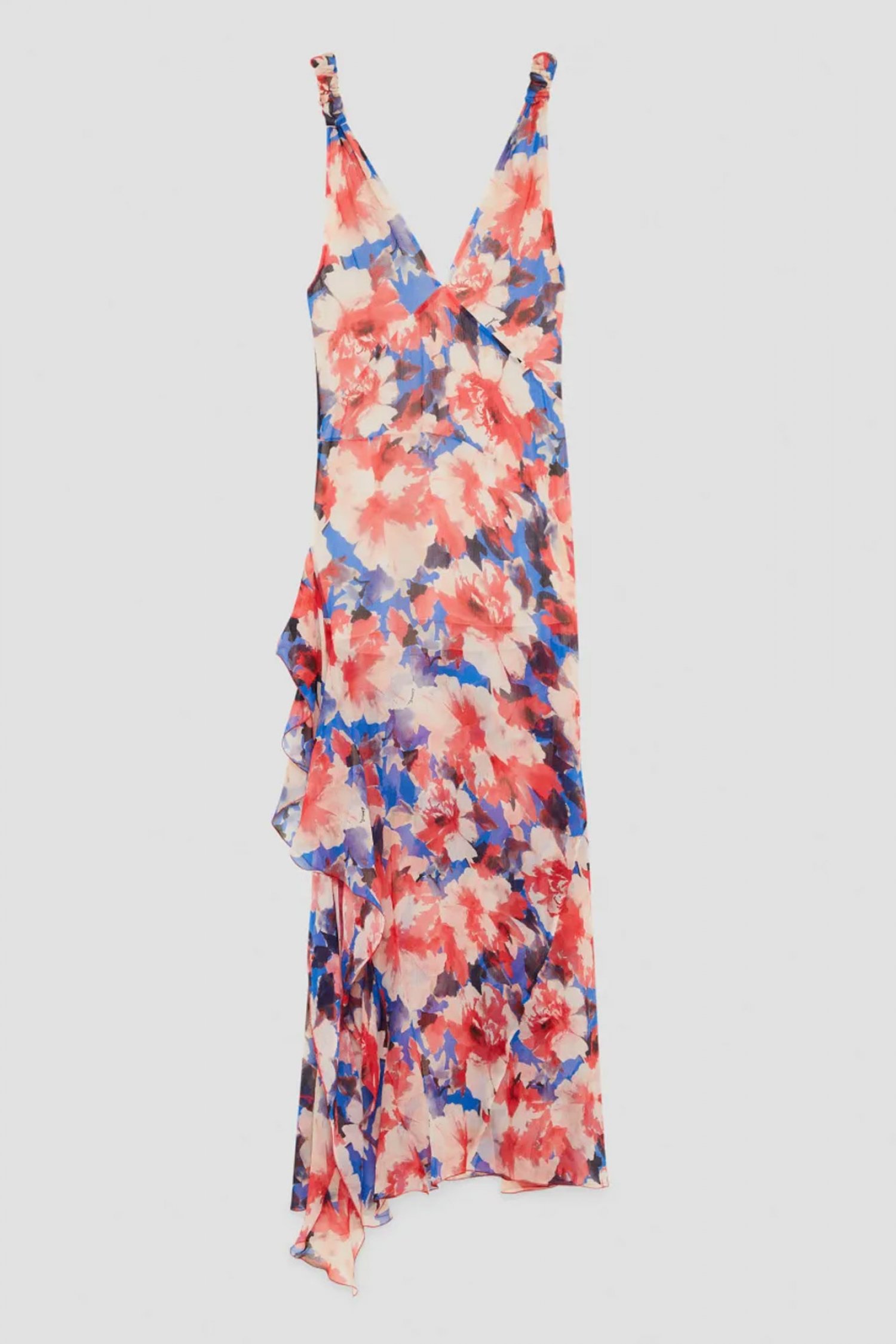 PATRIZIA PEPE ΦΟΡΕΜΑ MAXI ΑΝΟΙΓΜΑ ΒΟΛΑΝ FLORAL ΠΟΛΥΧΡΩΜΟ