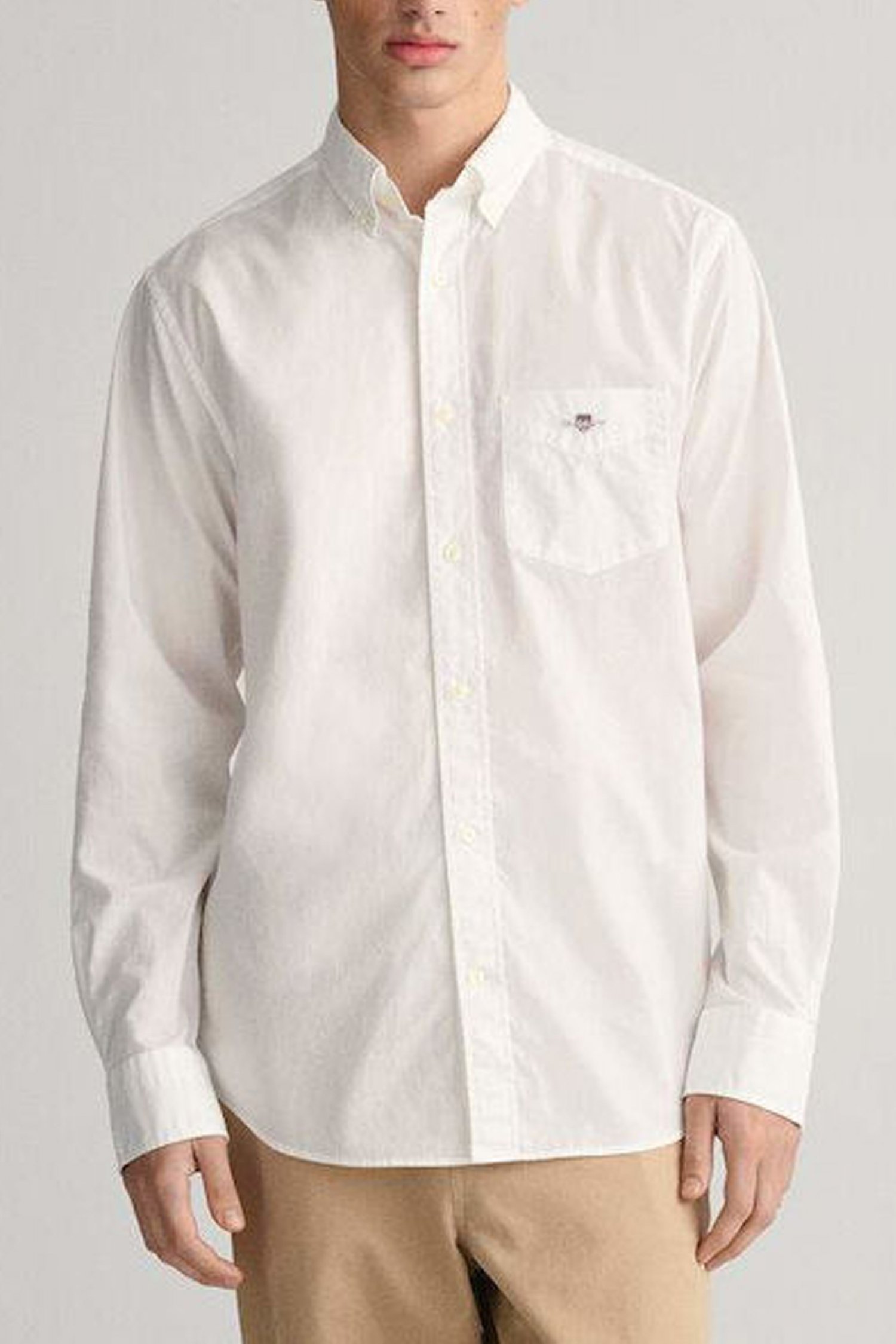 GANT ΠΟΥΚΑΜΙΣΟ REG CLASSIC POPLIN SHIRT ΛΕΥΚΟ