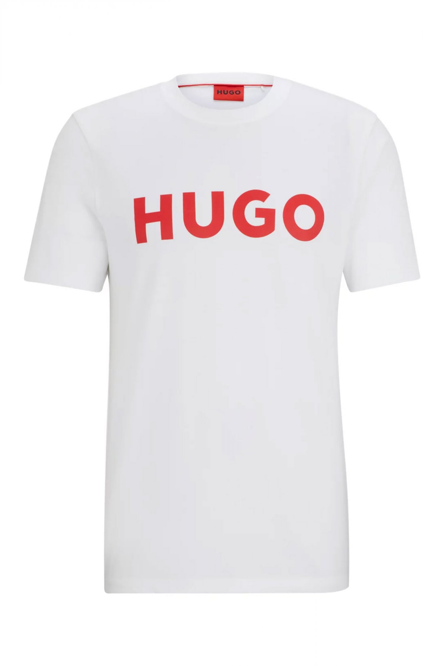 HUGO T-SHIRT DULIVIO LOGO ΛΕΥΚΟ